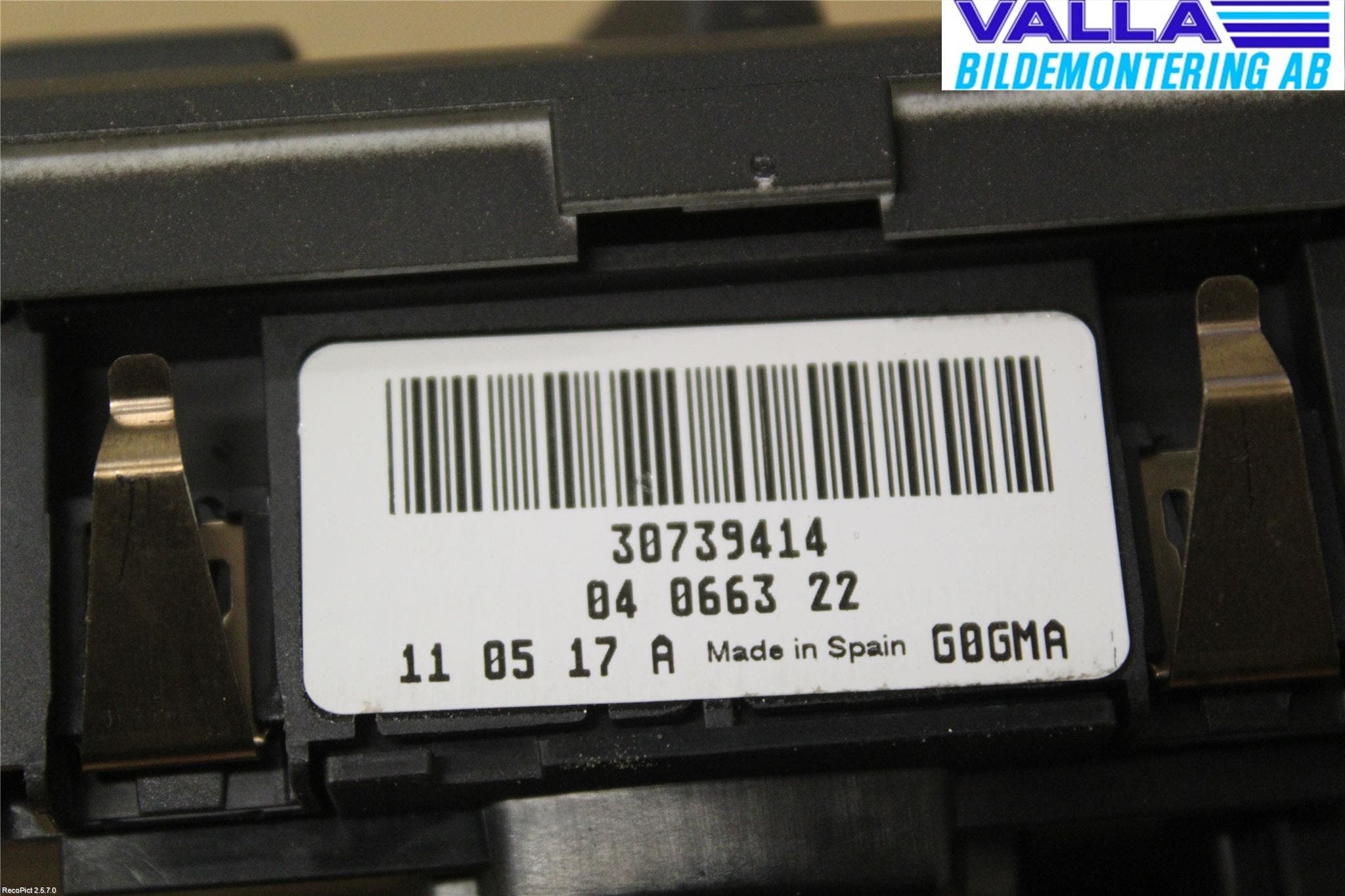 Volvo V70 08-13 Strömställare Ljus