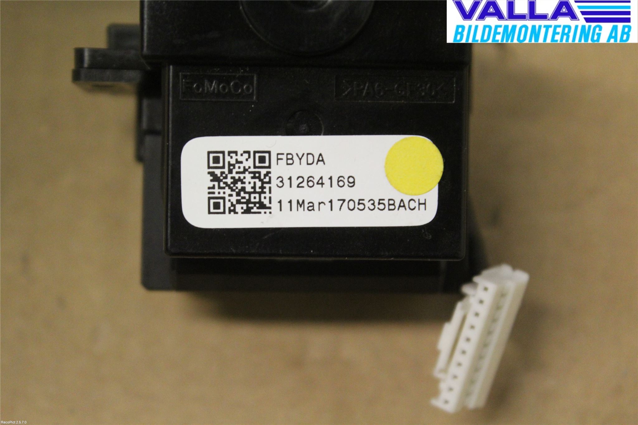 Volvo V70 08-13 Spak Torkar-Spolomk