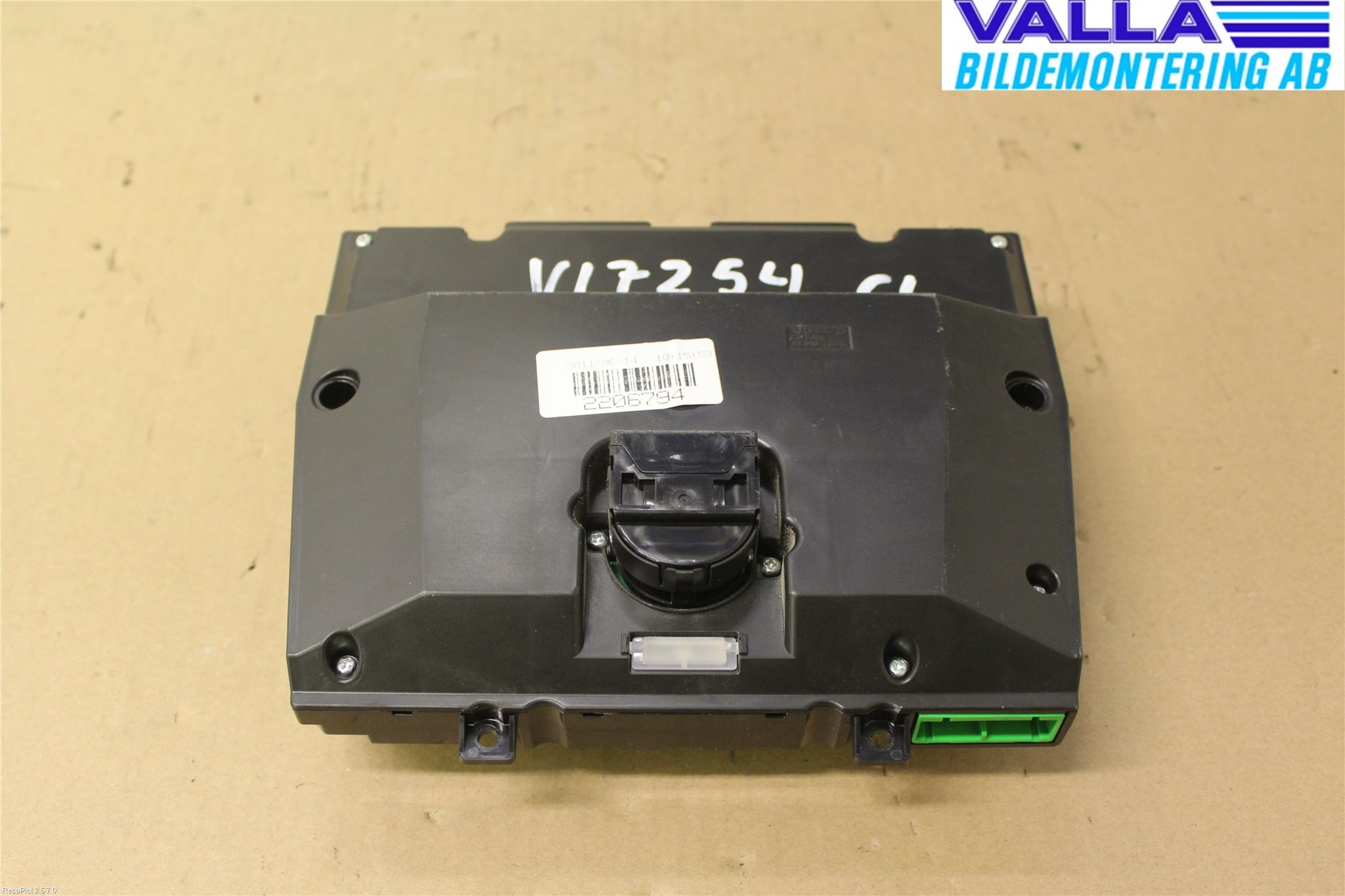 Volvo V70 08-13 Ac Styrenhet Ac Manöveren