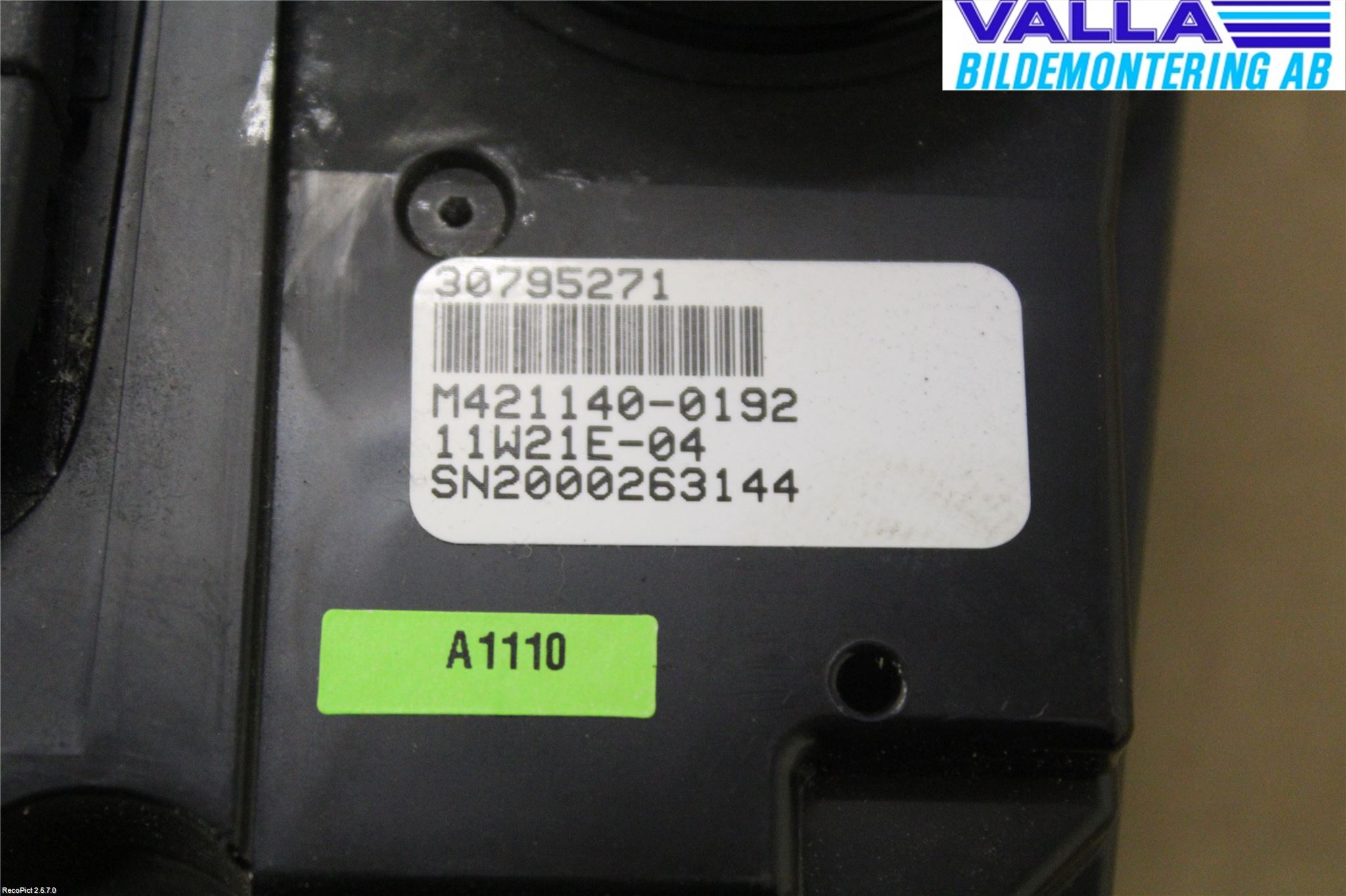 Volvo V70 08-13 Ac Styrenhet Ac Manöveren