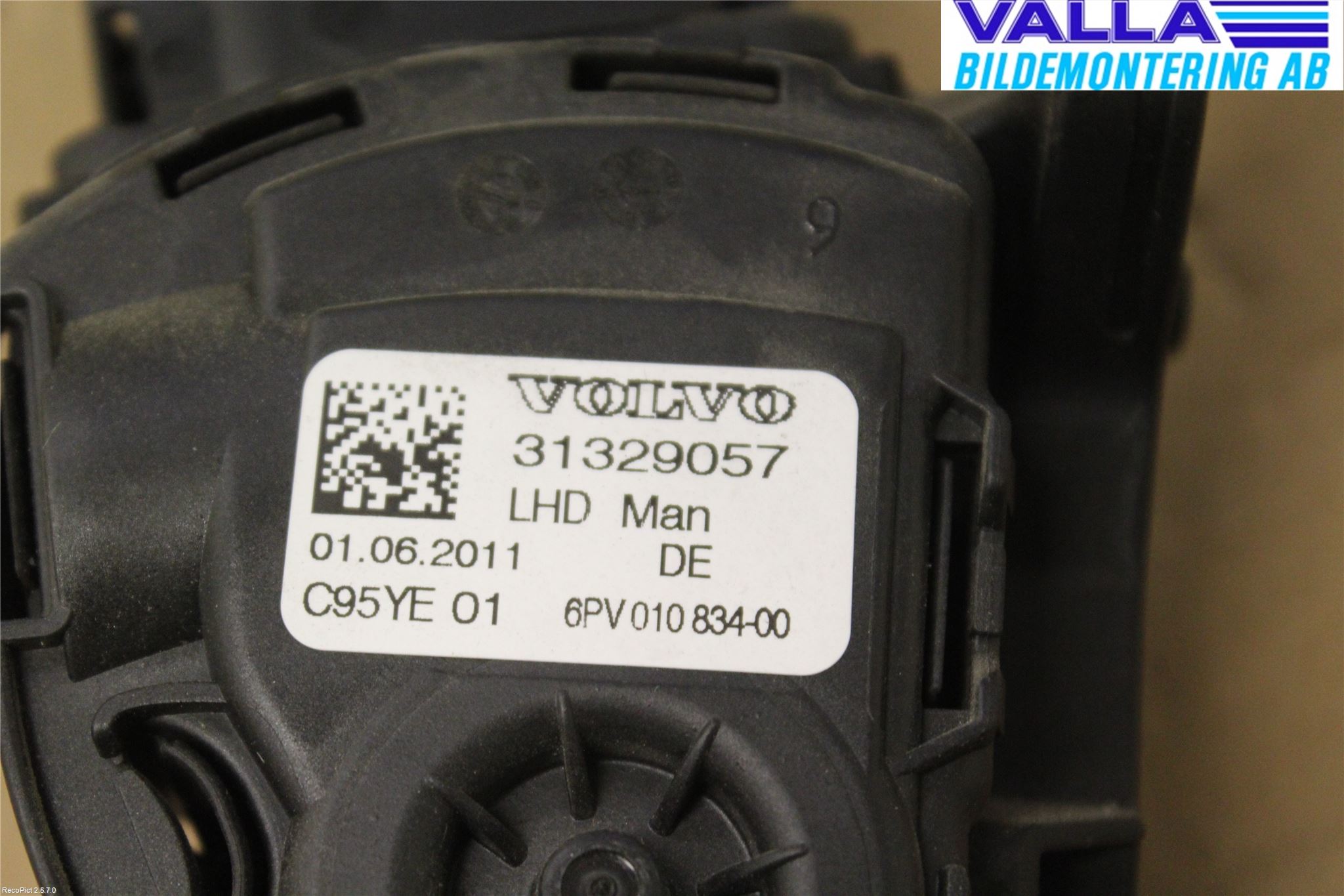 Volvo V70 08-13 Gaspedal