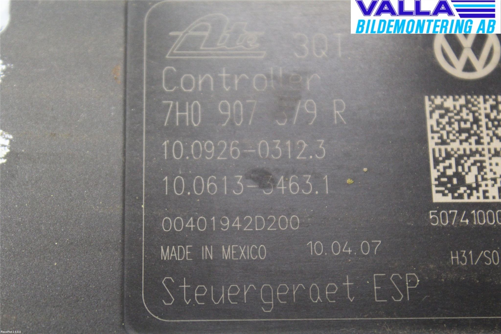 Volkswagen VW TRANSP/CARAVELLE (T5) 04-15 Abs Hydraulaggregat