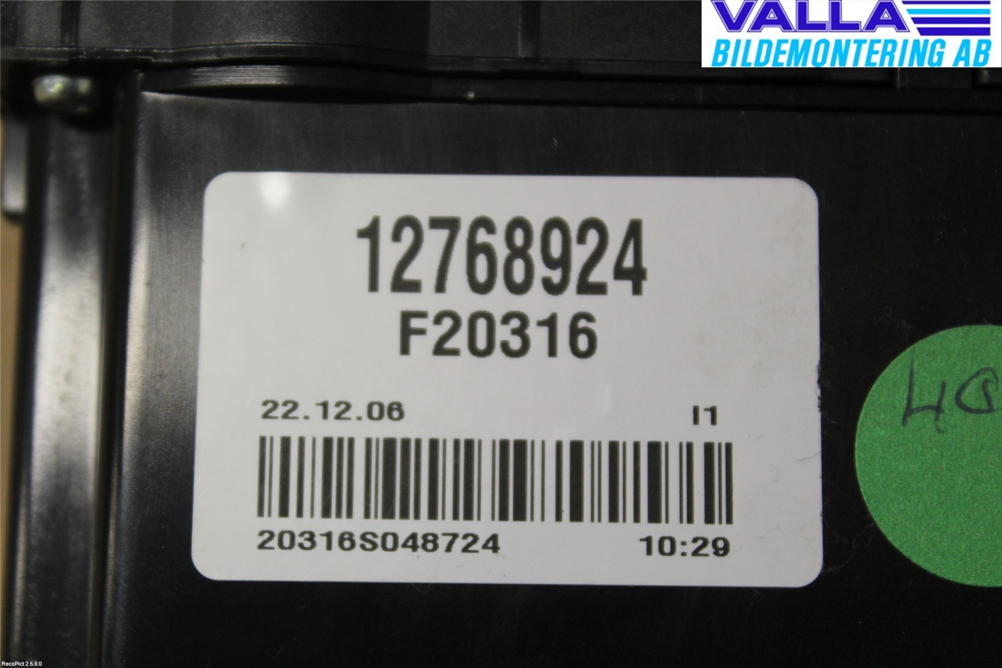 Saab 9-5     06-10 Ac Styrenhet Ac Manöveren