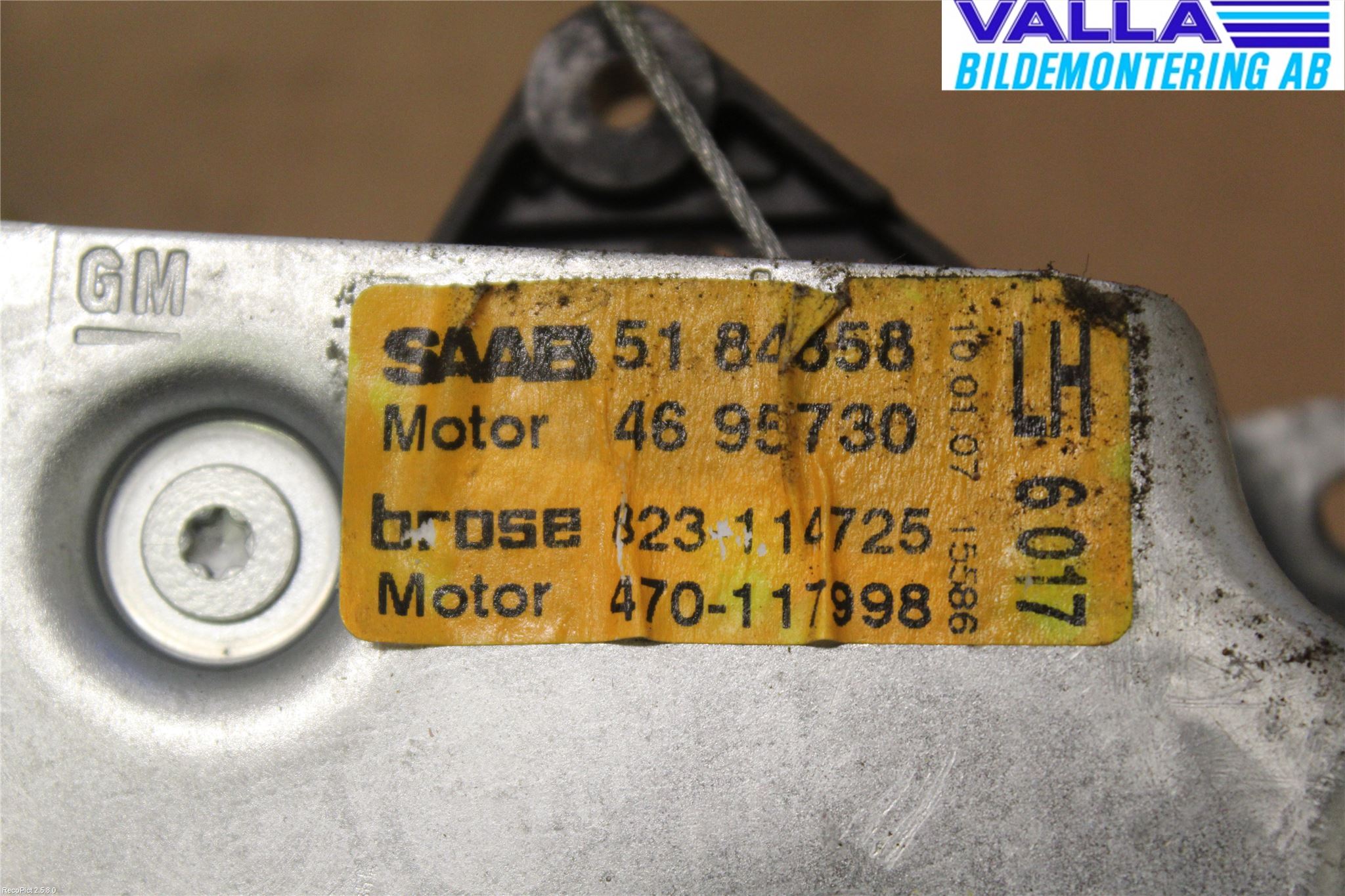 Saab 9-5     06-10 Fönsterhiss El Kompl