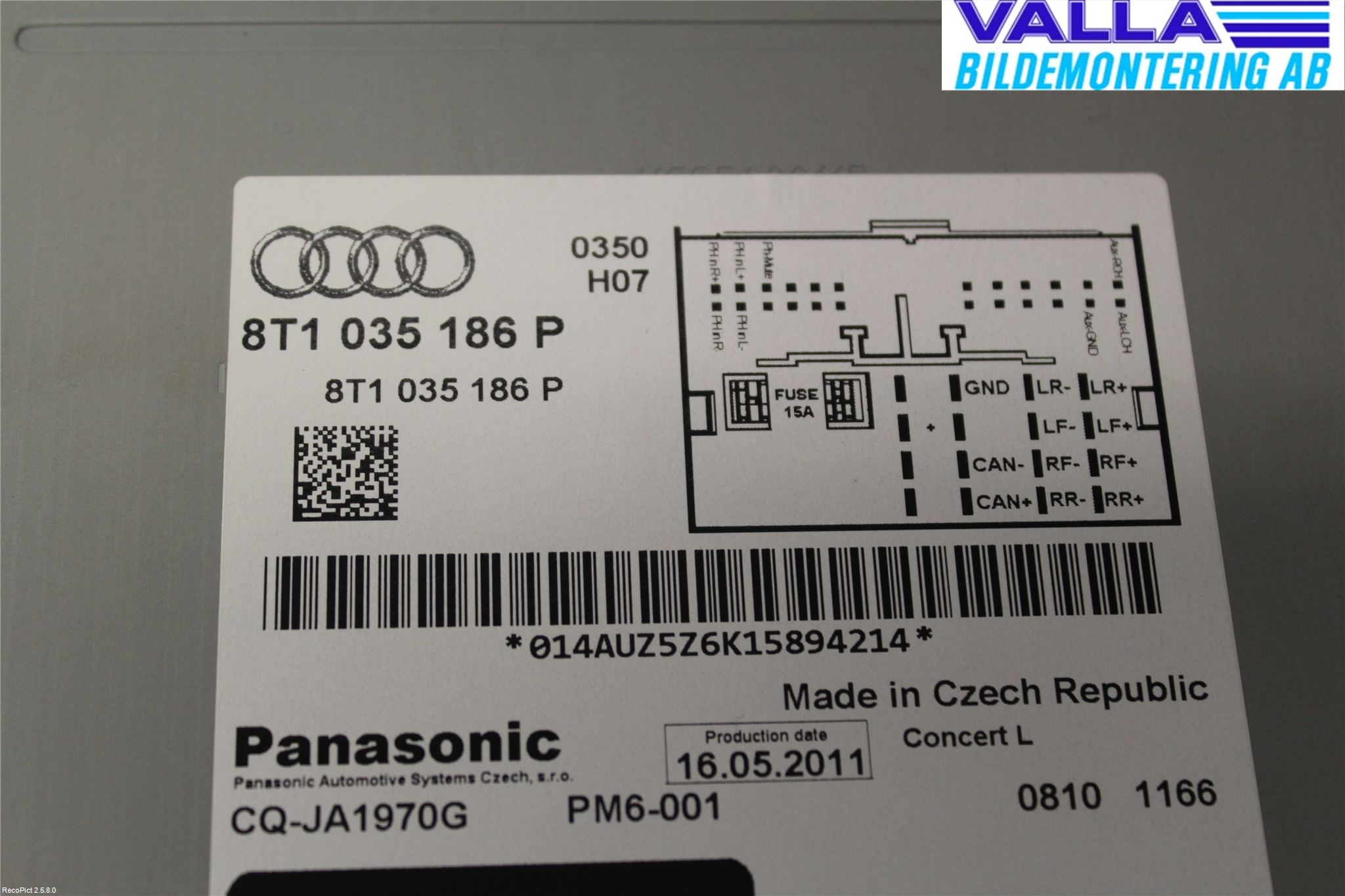 Audi A4/S4 08-11 Cd Radio - Multimediapanel