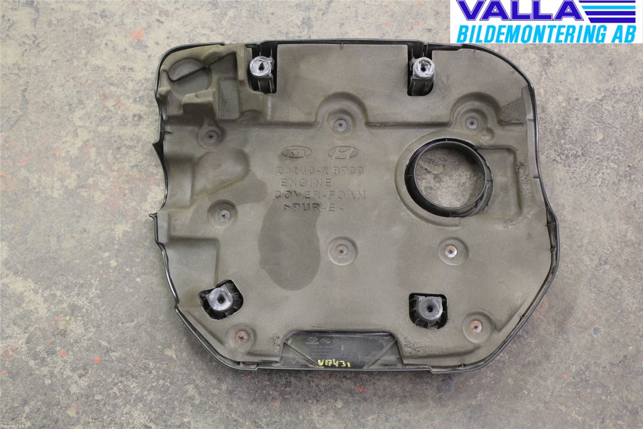 Hyundai VELOSTER 12-17 Motorkåpa