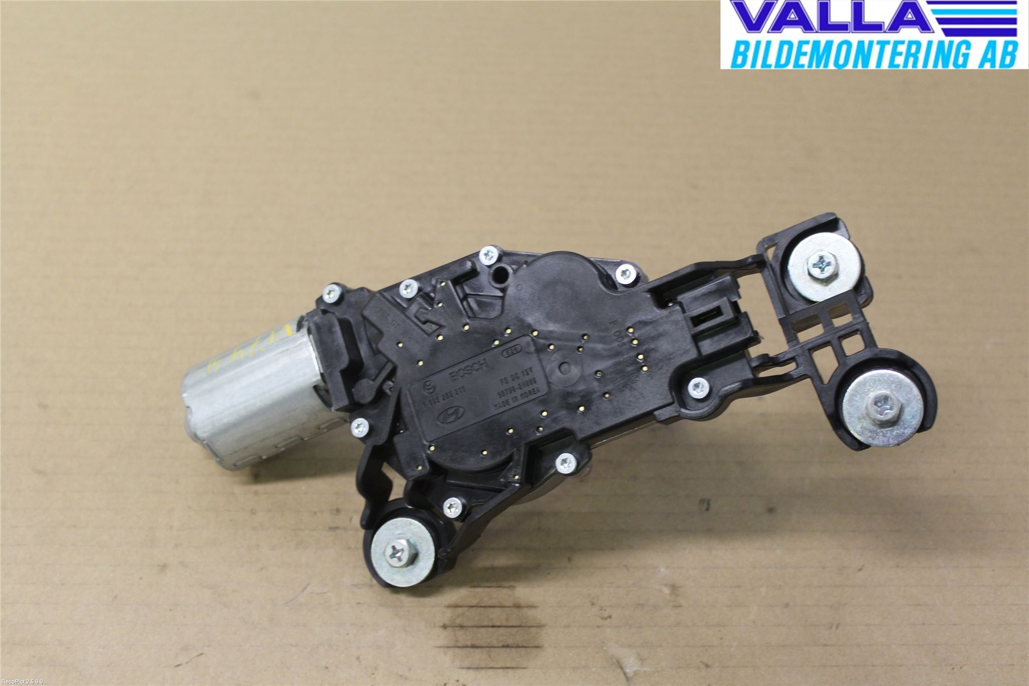 Hyundai VELOSTER 12-17 Torkarmotor Baklucka