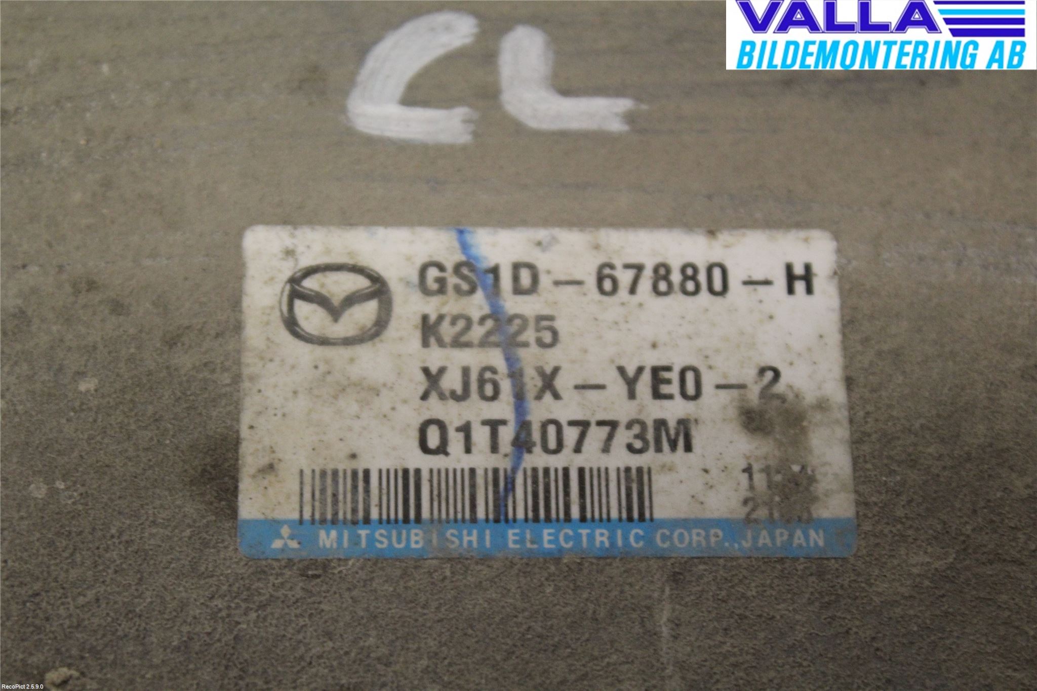 Mazda 6 08-13 Styrenhet Styrservo