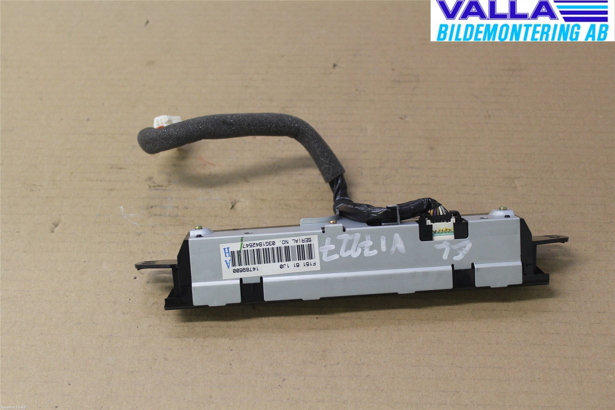 Mazda RX8 Kontrolldisplay