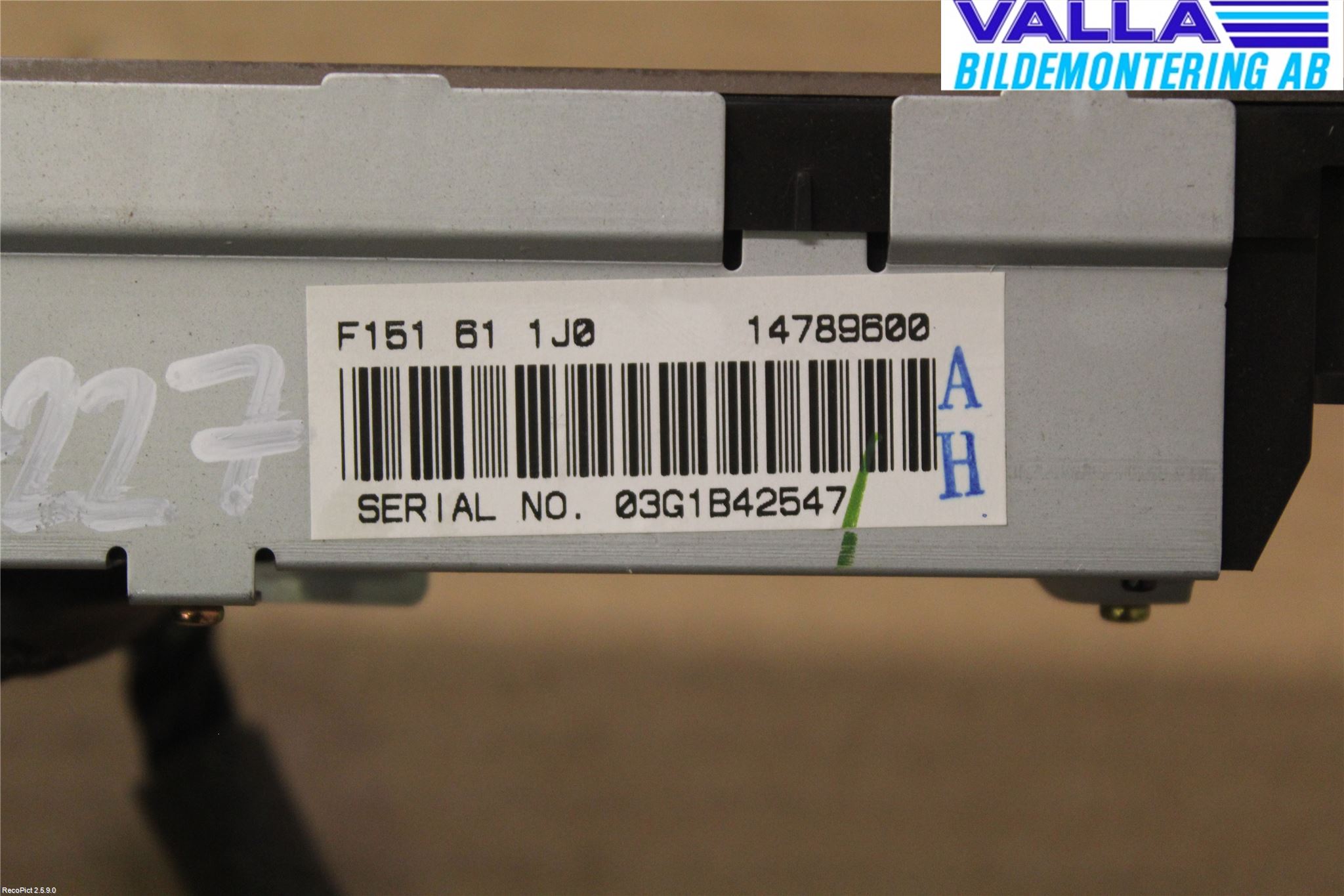 Mazda RX8 Kontrolldisplay