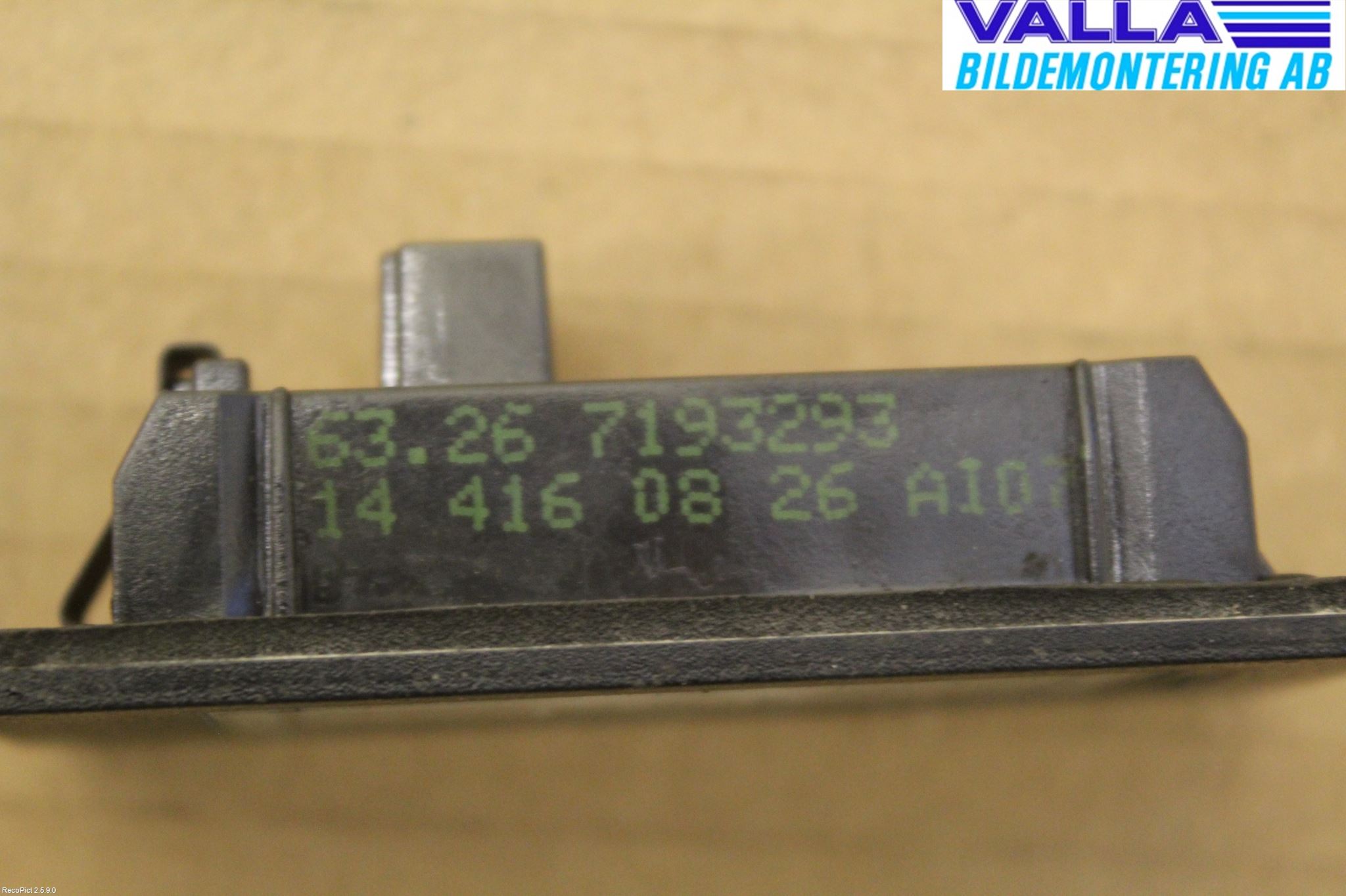 BMW 3 GT F34 13-19 Skylt Belysning