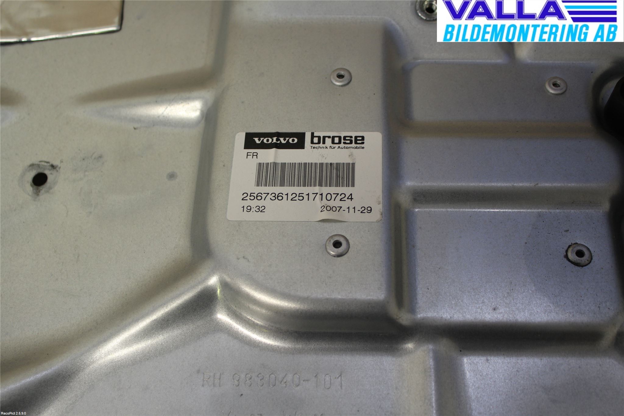 Volvo V70 08-13 Fönsterhiss El Kompl