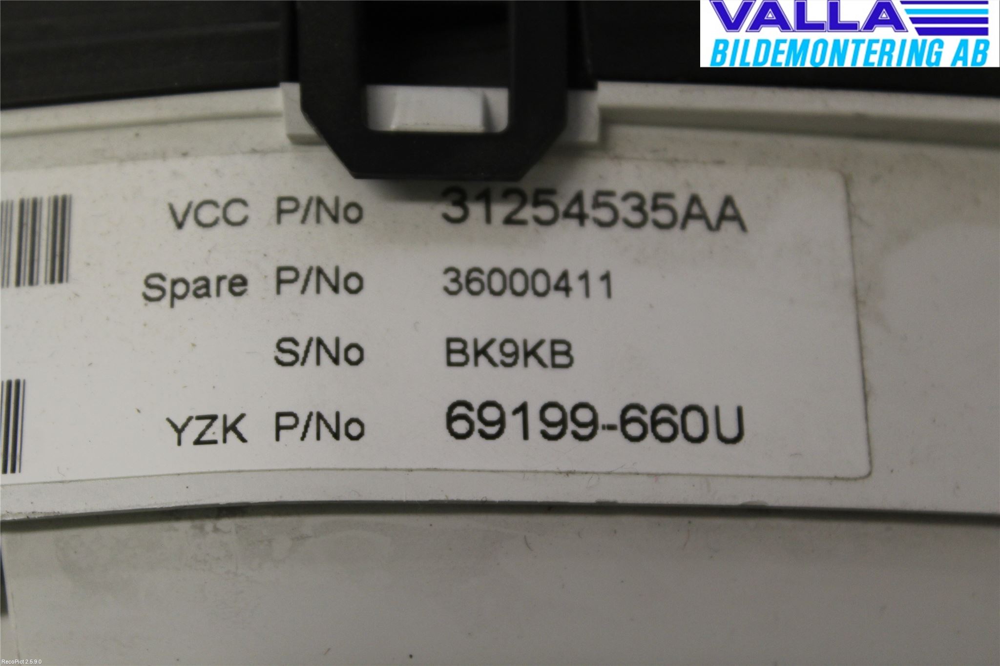 Volvo V70 08-13 Instrument Komb