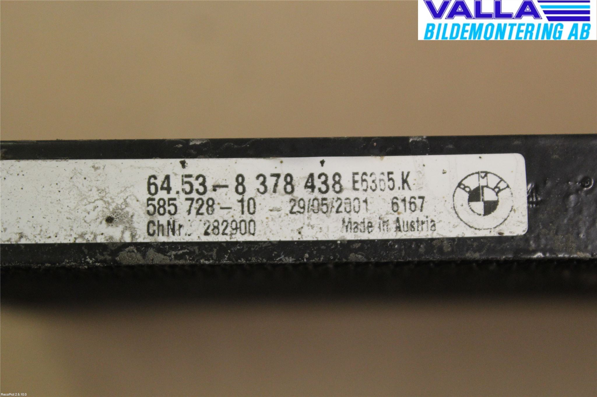 BMW 5 E39 95-04 Ac Kondensor-Kylare