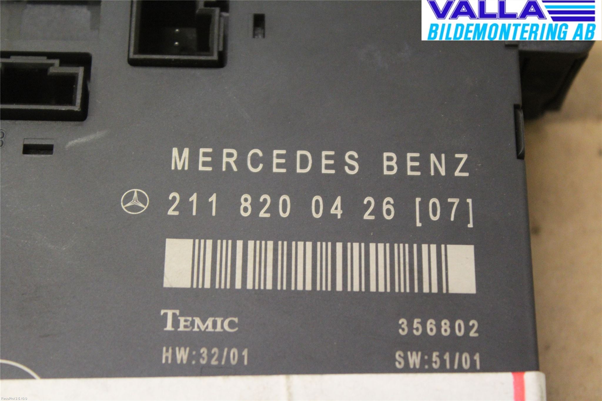 Mercedes-Benz MB E-KLASS (W211) 02-09 Styrenhet Dörr