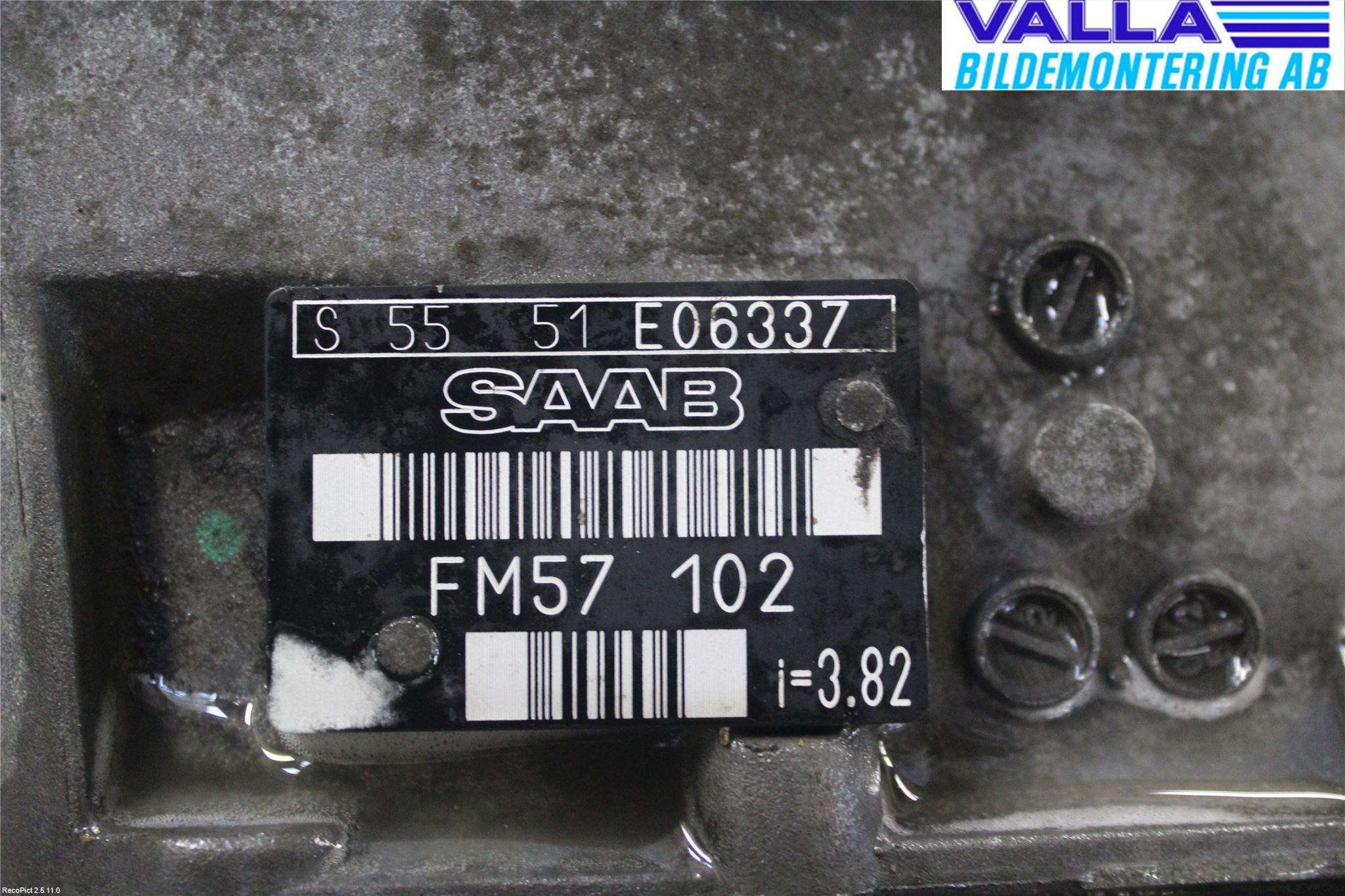 Saab 9-3 VER 2 Växellåda Man 5 Vxl