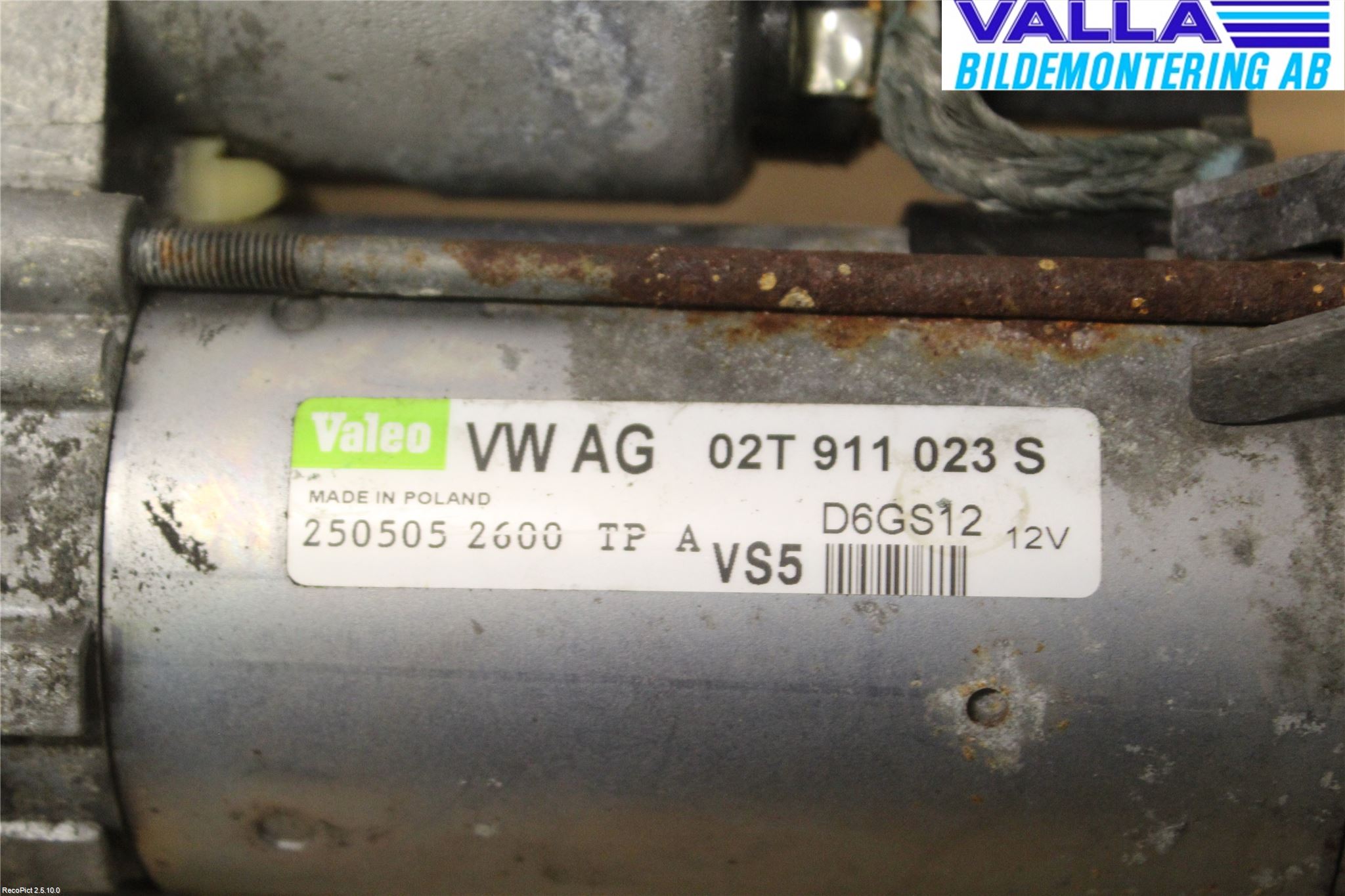 Volkswagen VW GOLF V 04-09 Startmotor