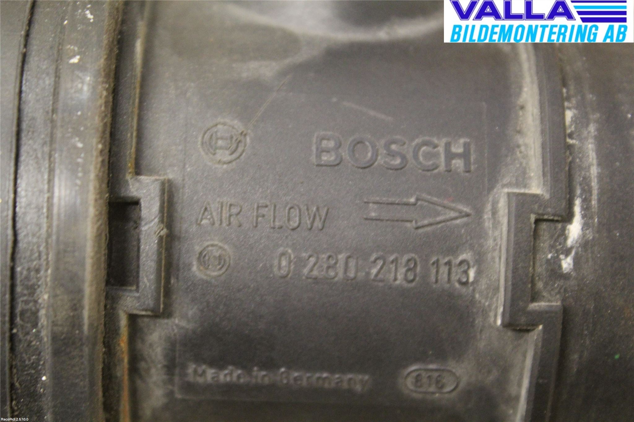 Alfa 156 Injluftmassamätare