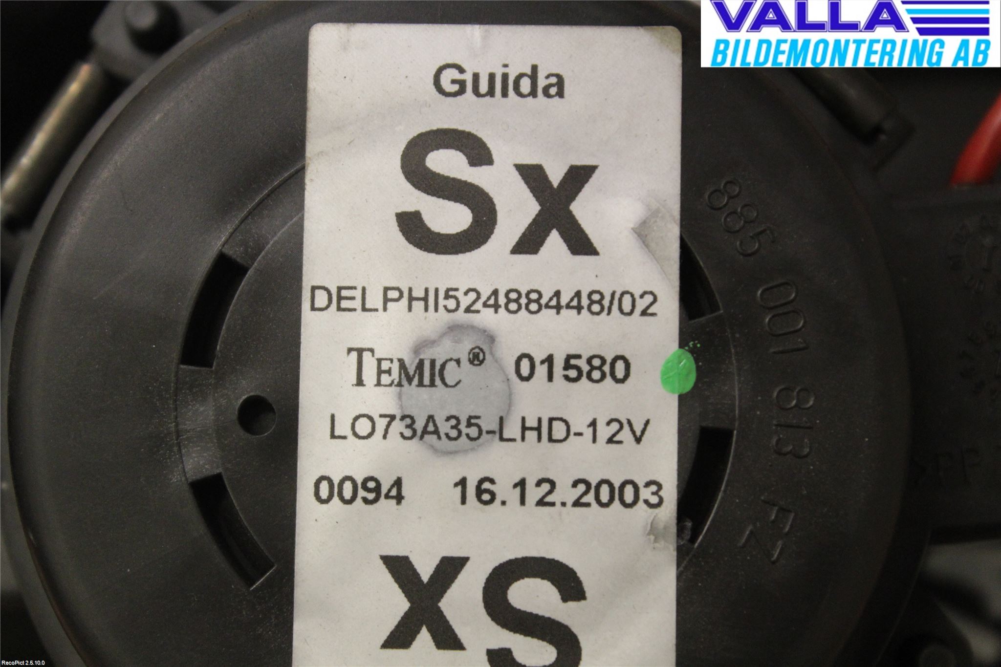 Alfa 156 Värmefläkt