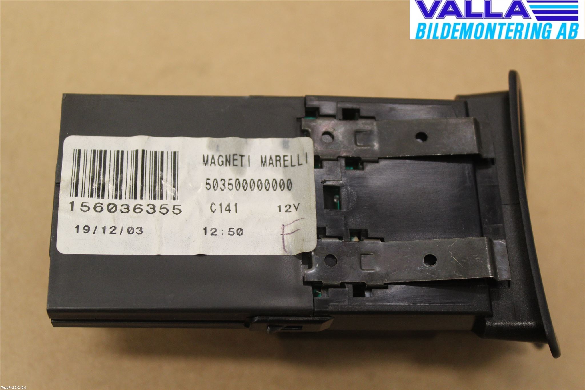 Alfa 156 Kontrolldisplay