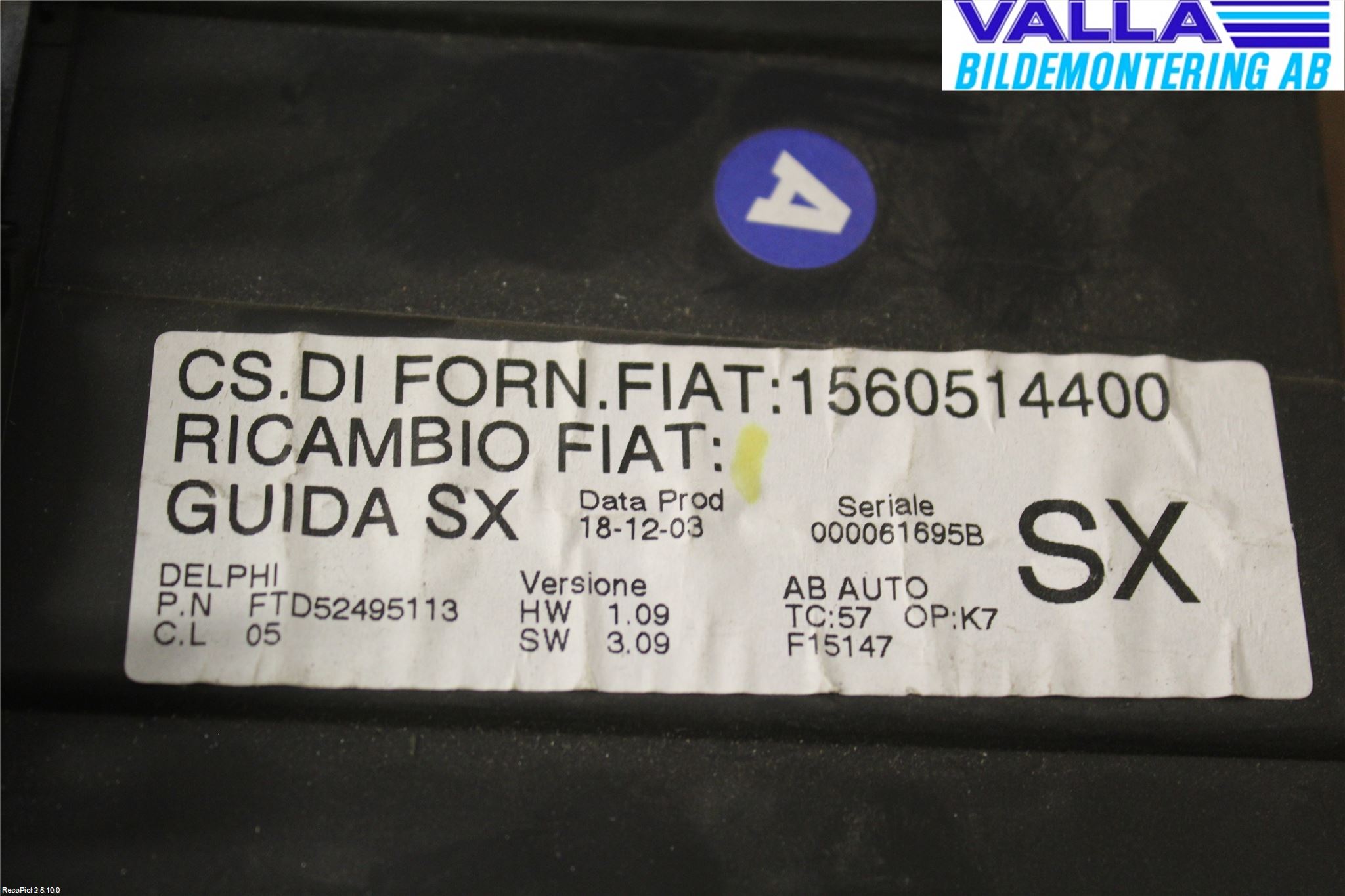 Alfa 156 Ac Styrenhet Ac Manöveren