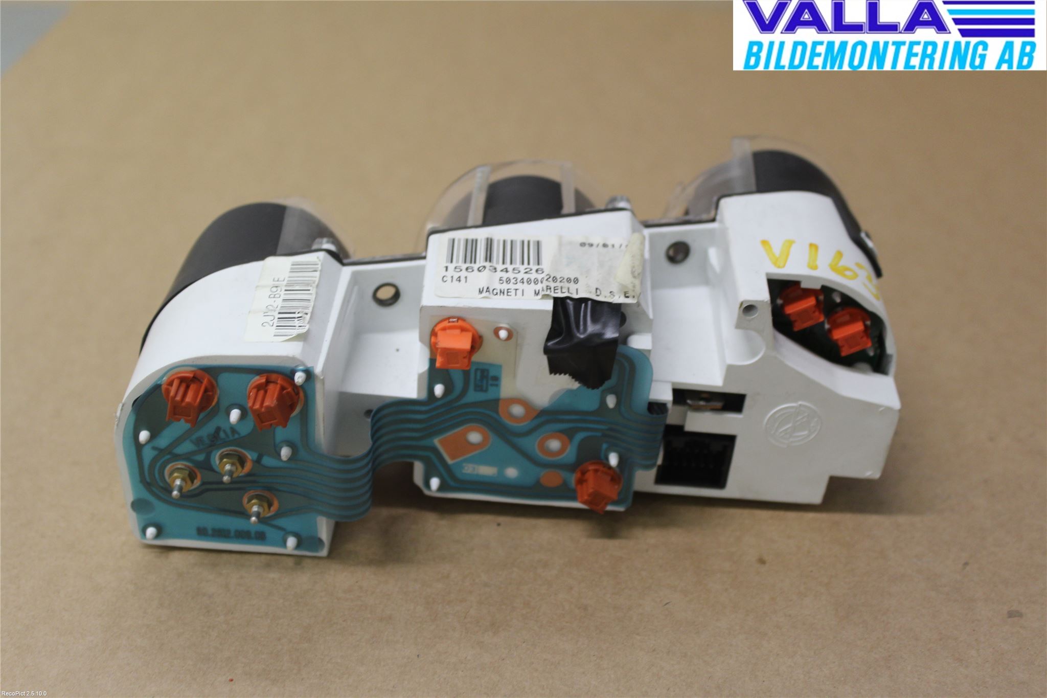 Alfa 156 Instrument Bränsle-Temp