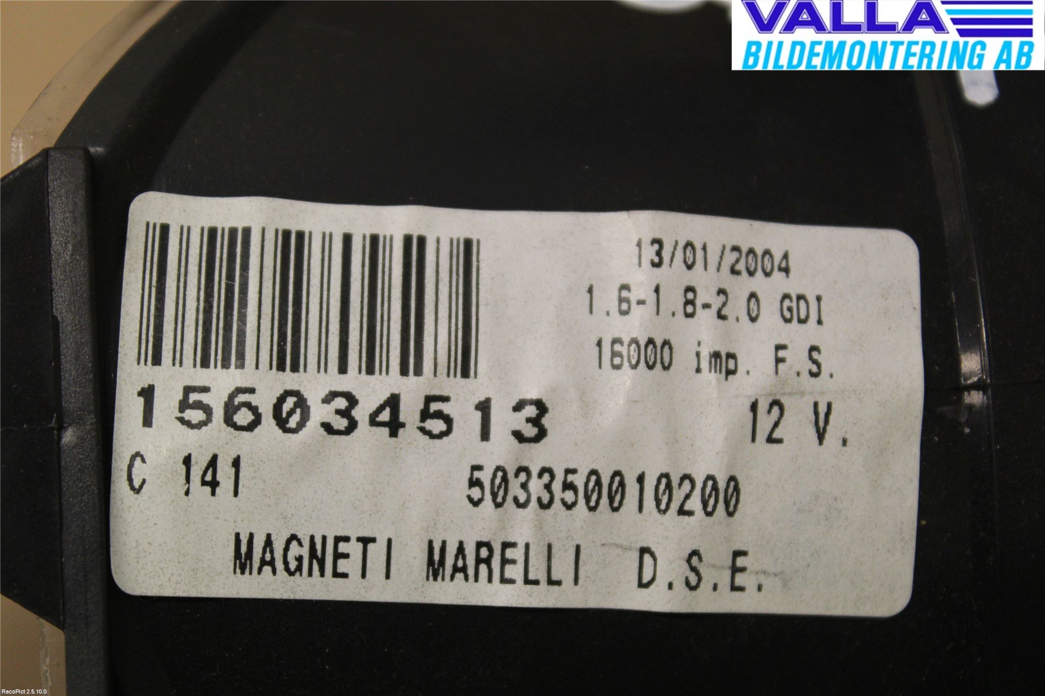 Alfa 156 Instrument Varvr