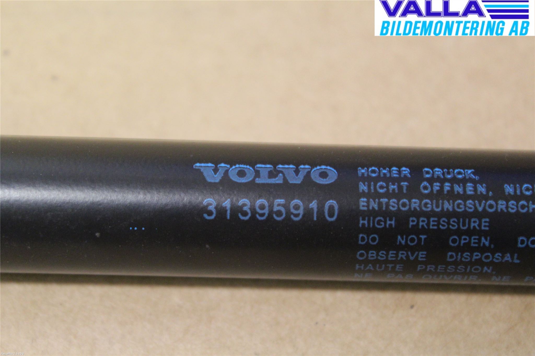 Volvo V60 14-18 Gasfjäder Baklucka