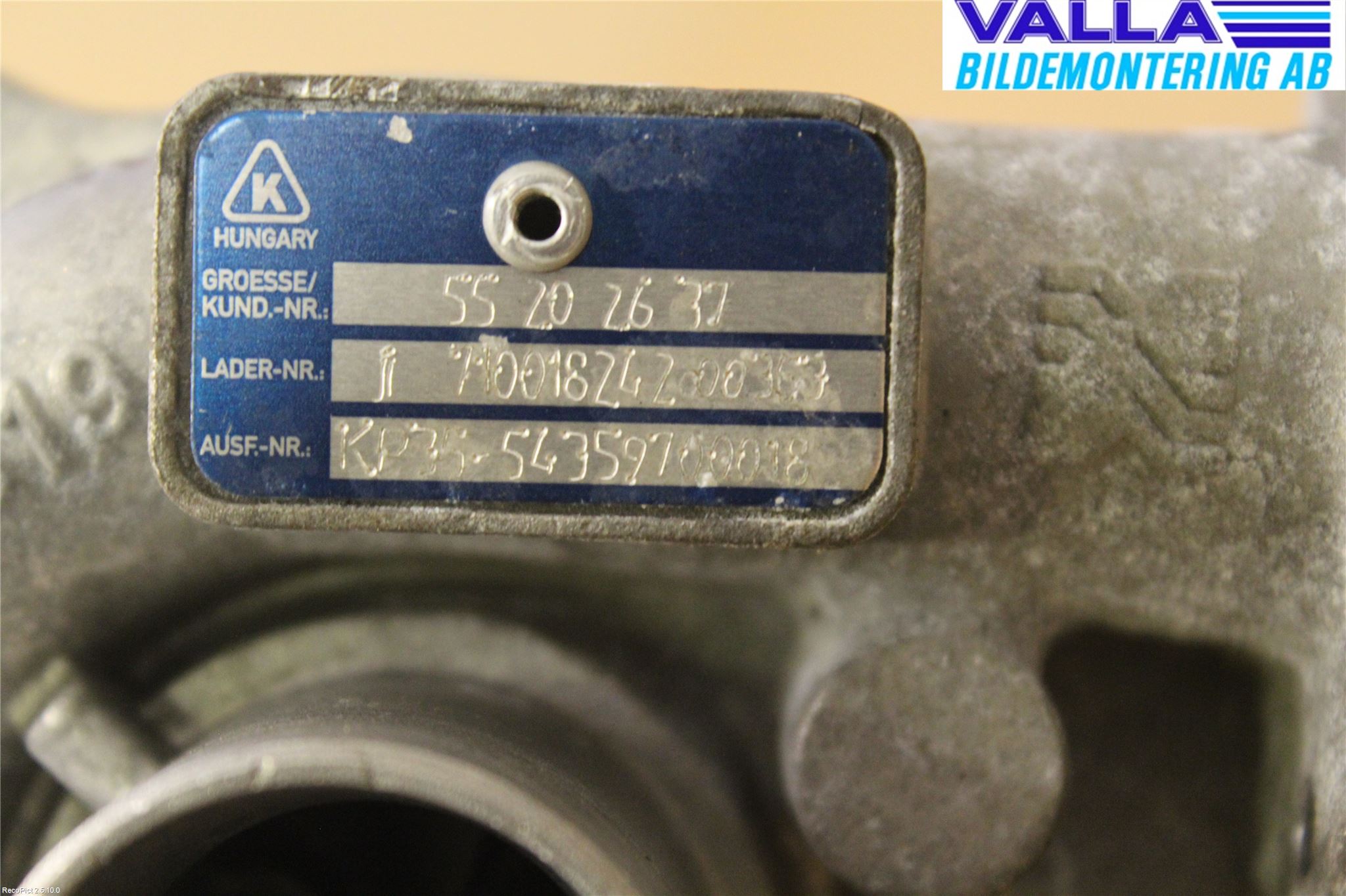 Fiat GRANDE PUNTO 05-10 Turboaggregat