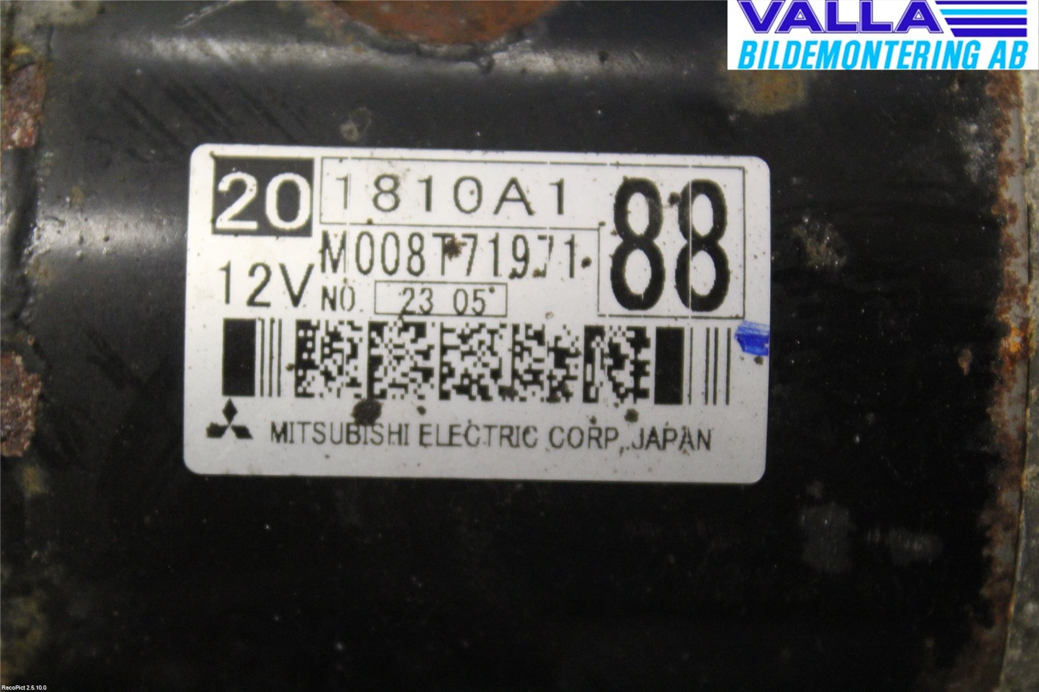 Mitsubishi ASX 10-22 Startmotor Diesel