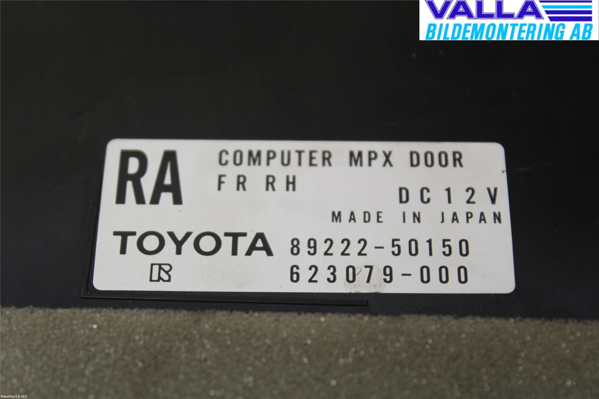 Lexus LS 430 01-06 Styrenhet Dörr