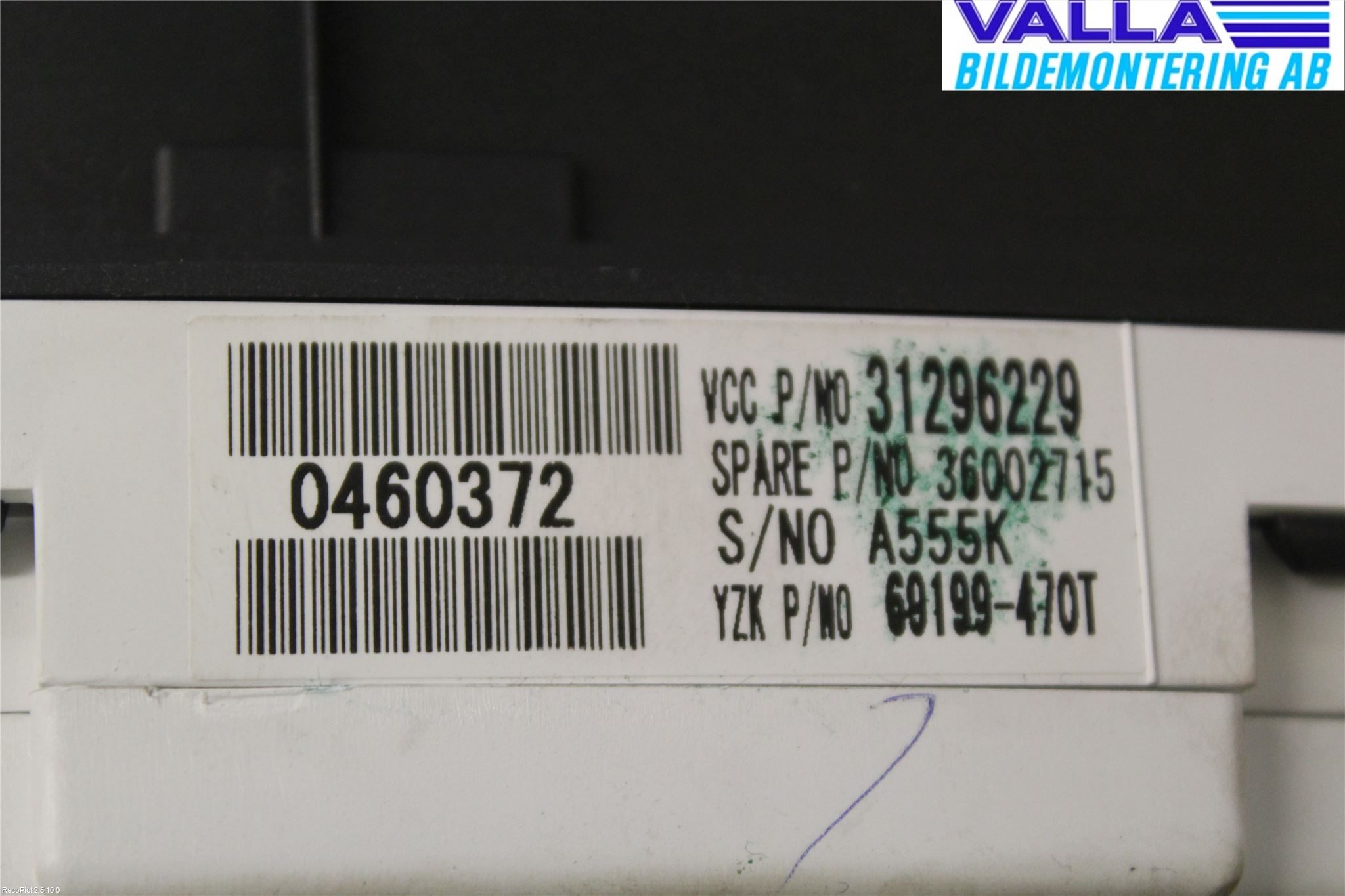 Volvo V50 08-12 Instrument Komb