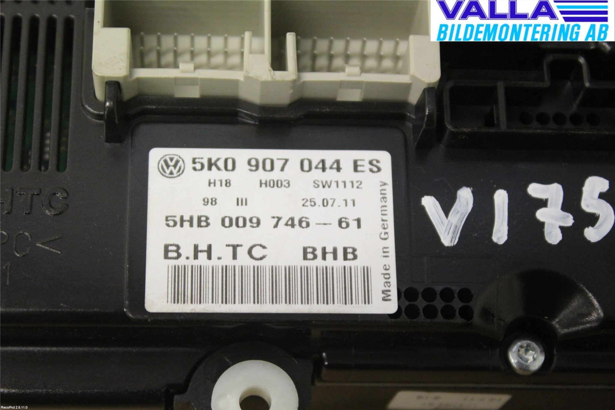 Volkswagen VW PASSAT 11-14 Värmereglage