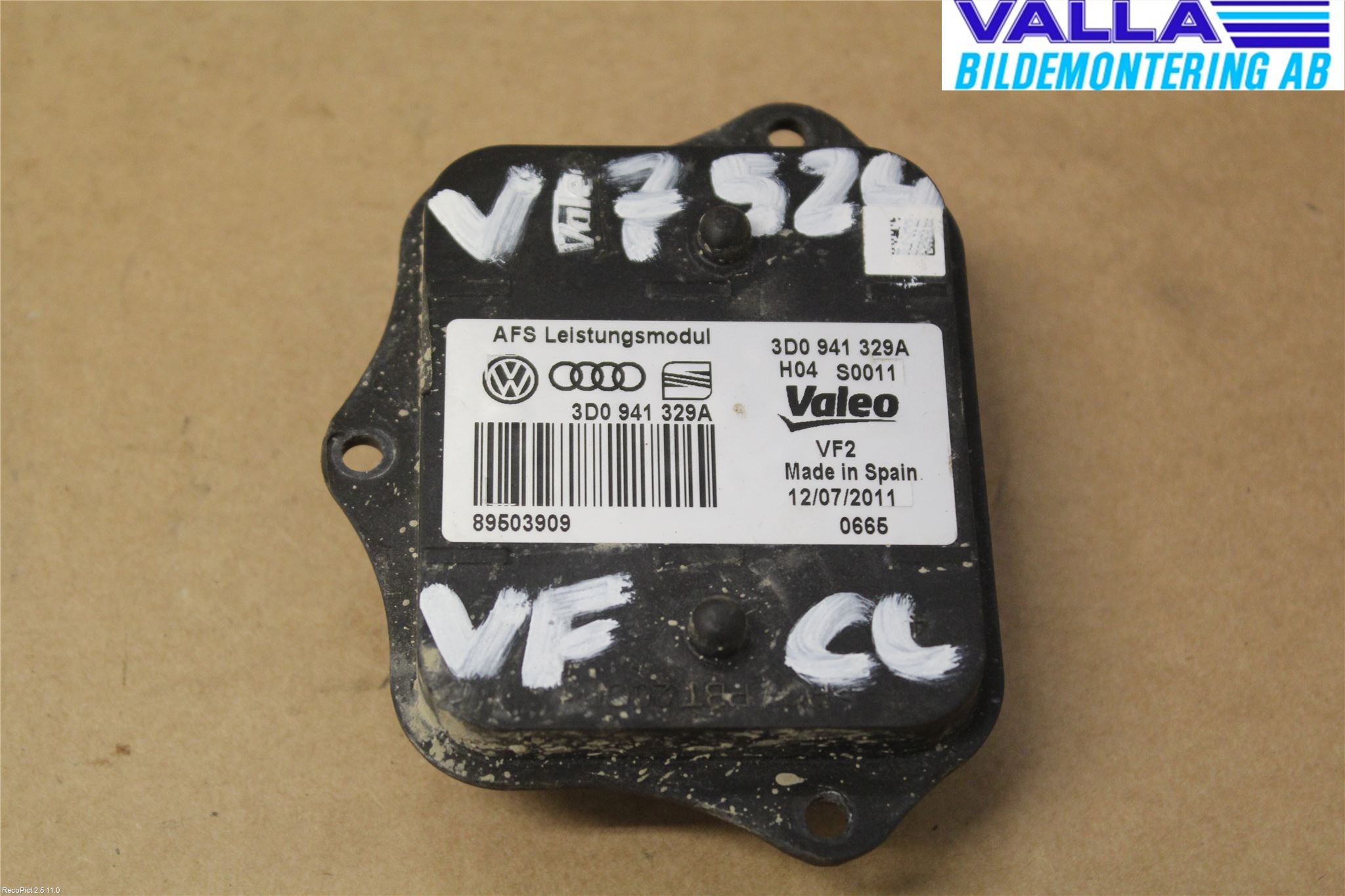 Volkswagen VW PASSAT 11-14 Styrenhet Strålkastare