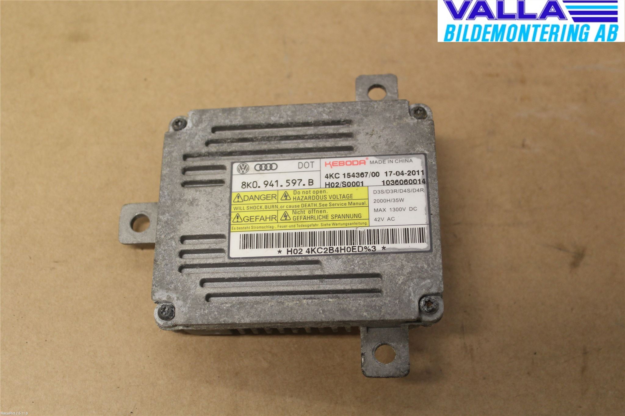 Volkswagen VW PASSAT 11-14 Styrenhet Strålkastare