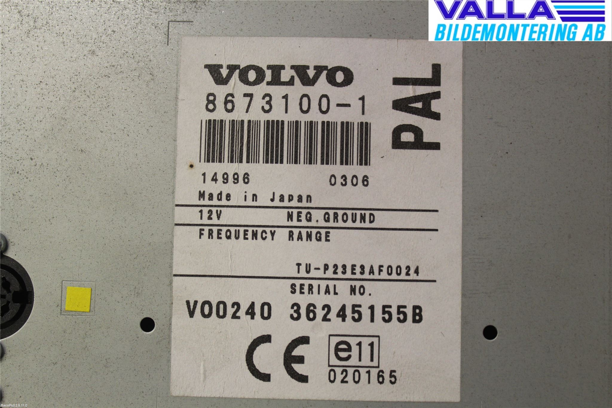 Volvo S60 01-04 Gps Navigator