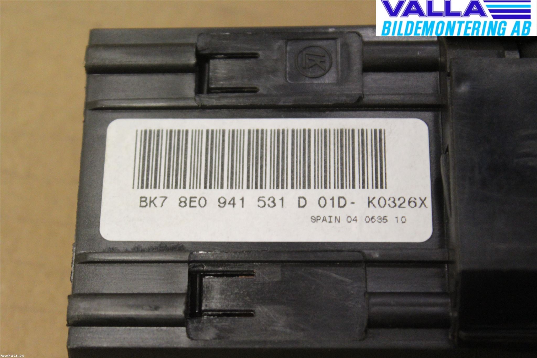 Audi A4/S4 05-07 Strömställare Ljus