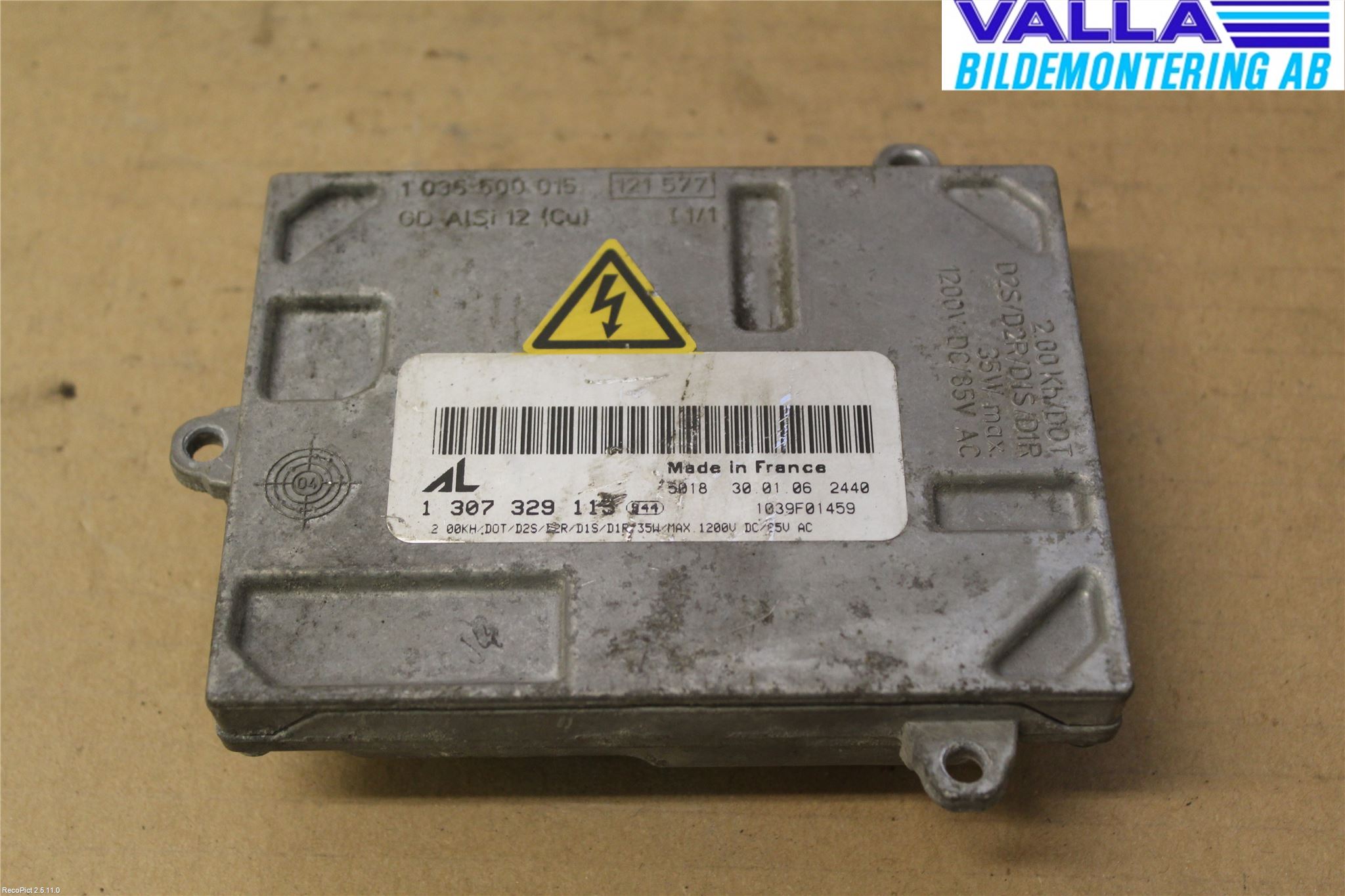 Audi A4/S4 05-07 Styrenhet Strålkastare