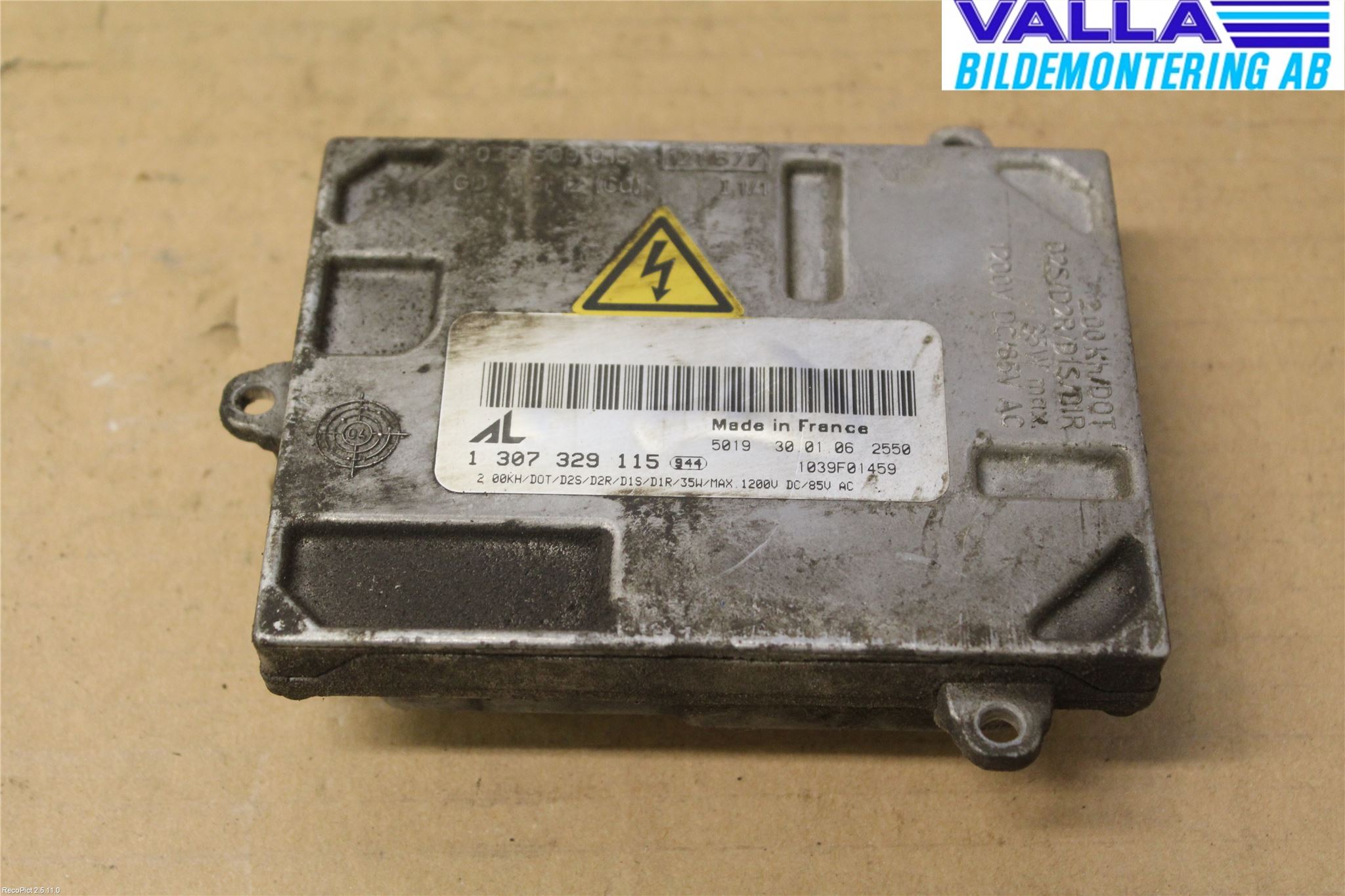 Audi A4/S4 05-07 Styrenhet Strålkastare