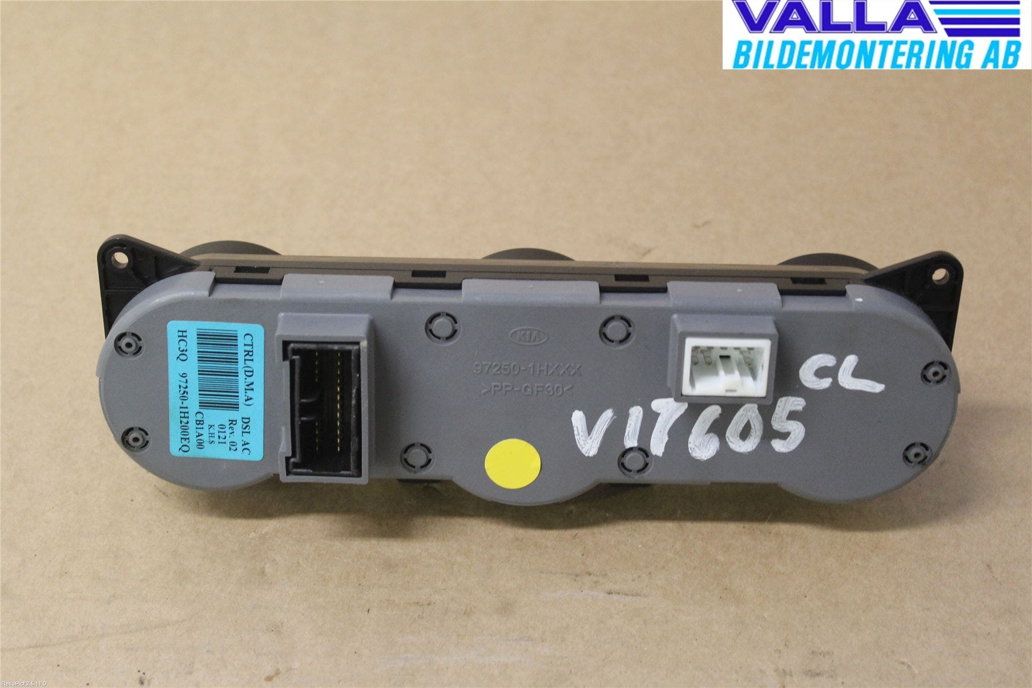 Kia CEED 06-12 Värmereglage