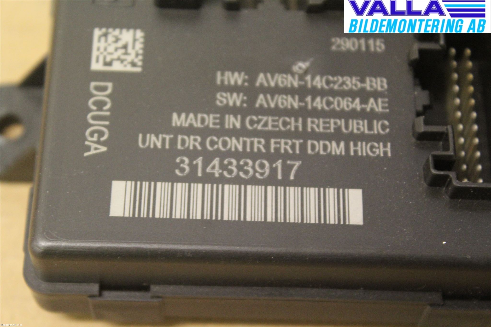 Volvo V40 CROSS COUNTRY 13-19 Styrenhet Dörr