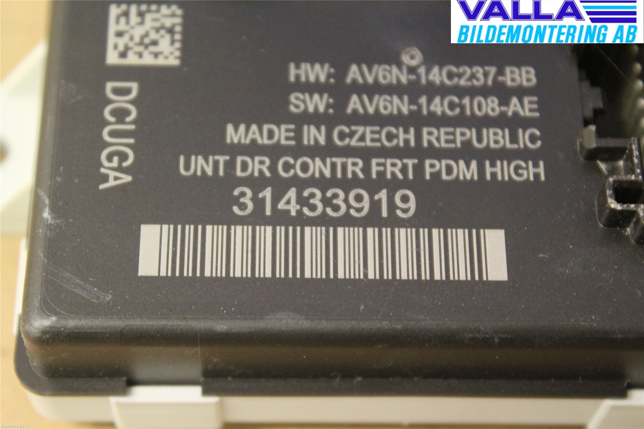 Volvo V40 CROSS COUNTRY 13-19 Styrenhet Dörr