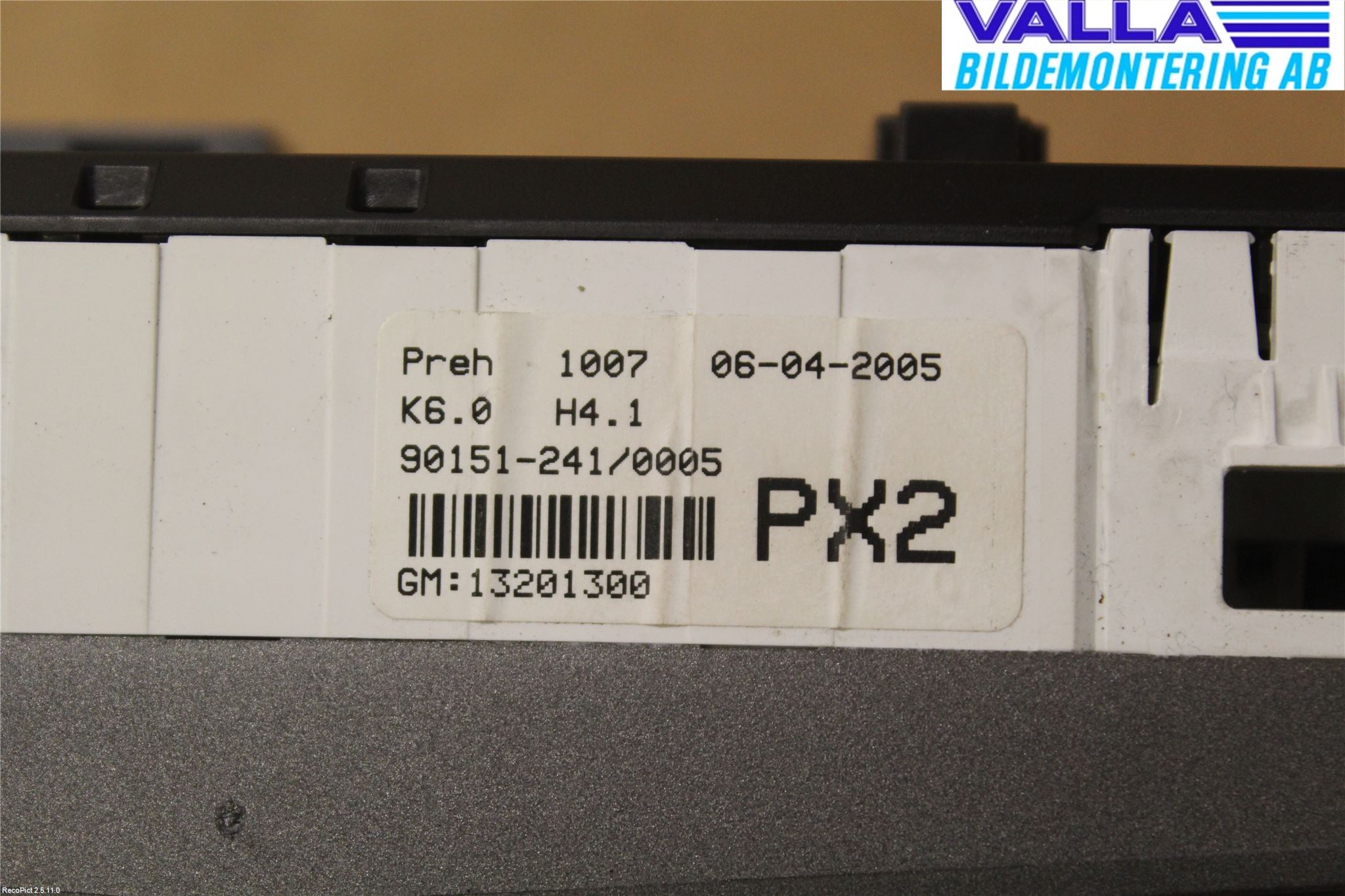 Opel ASTRA H 04-12 Värmereglage