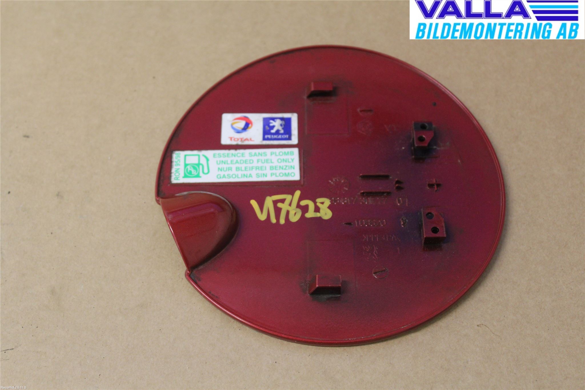 Peugeot 207 Tanklucka