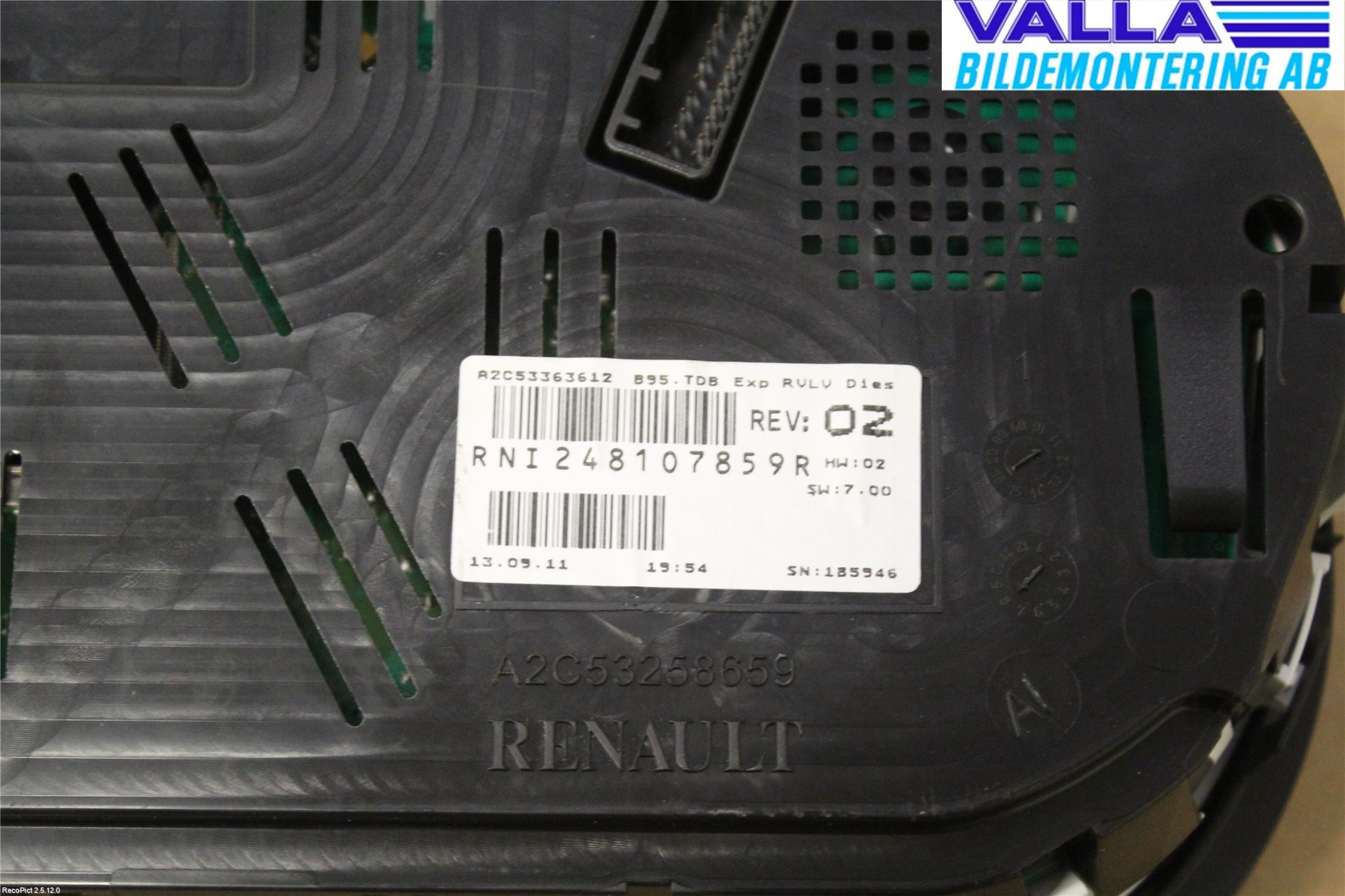 Renault MEGANE III 09-15 Instrument Komb