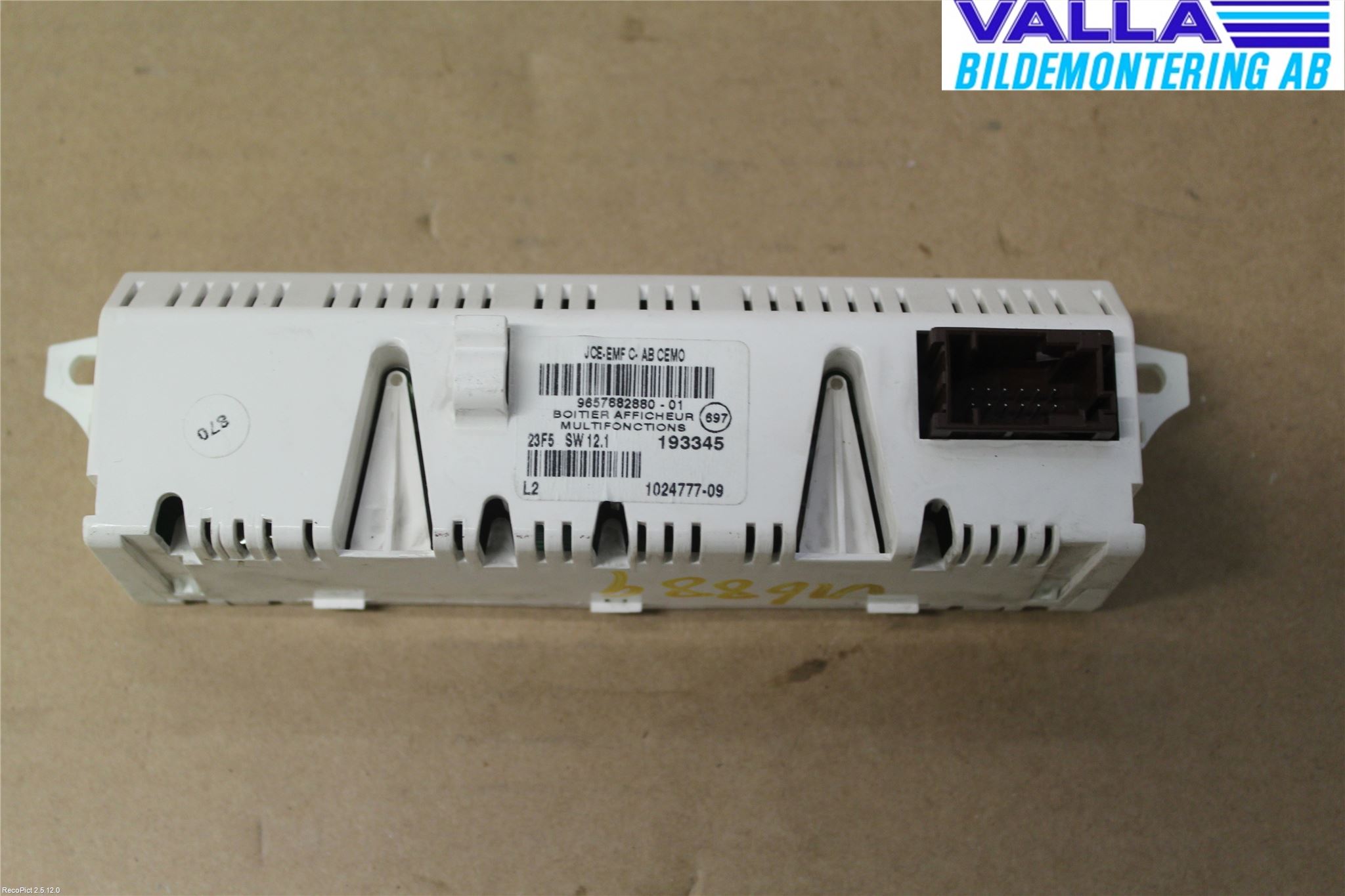 Citroen C4 I   05-10 Kontrolldisplay
