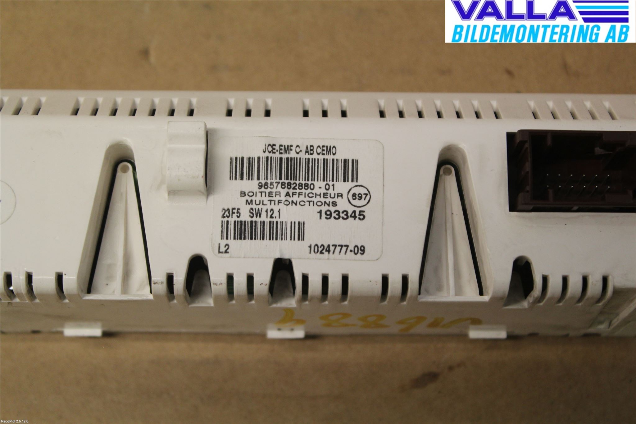 Citroen C4 I   05-10 Kontrolldisplay