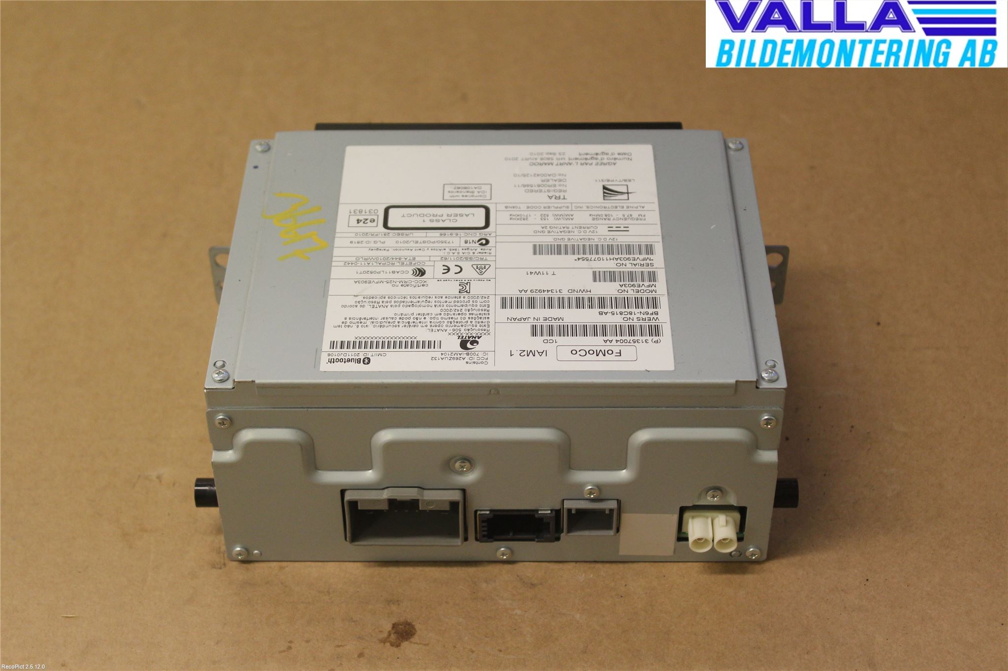 Volvo V60 11-13 Cd Radio - Multimediapanel