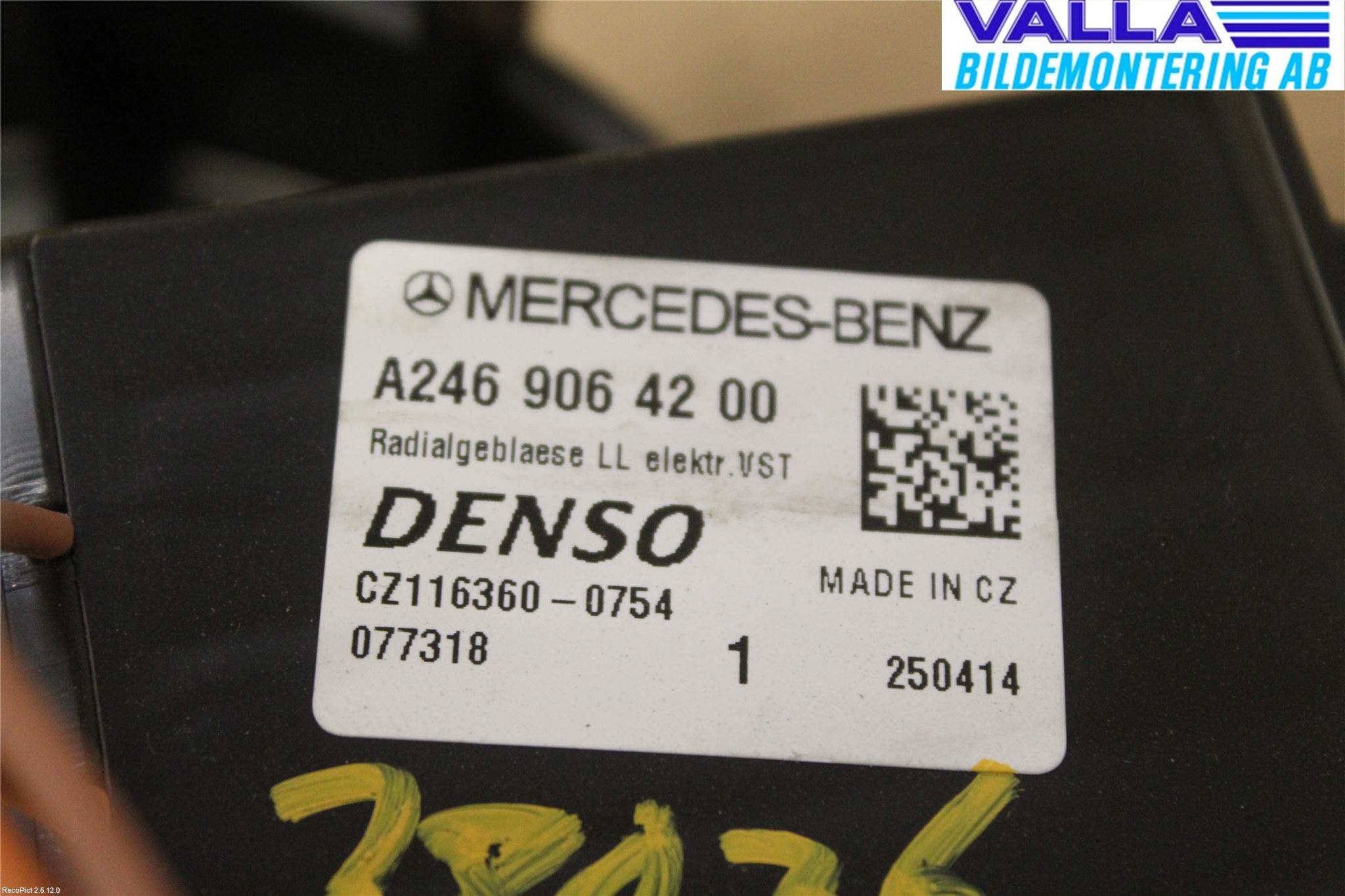 Mercedes-Benz MB GLA-KLASS (X156) 13-20 Värmefläkt