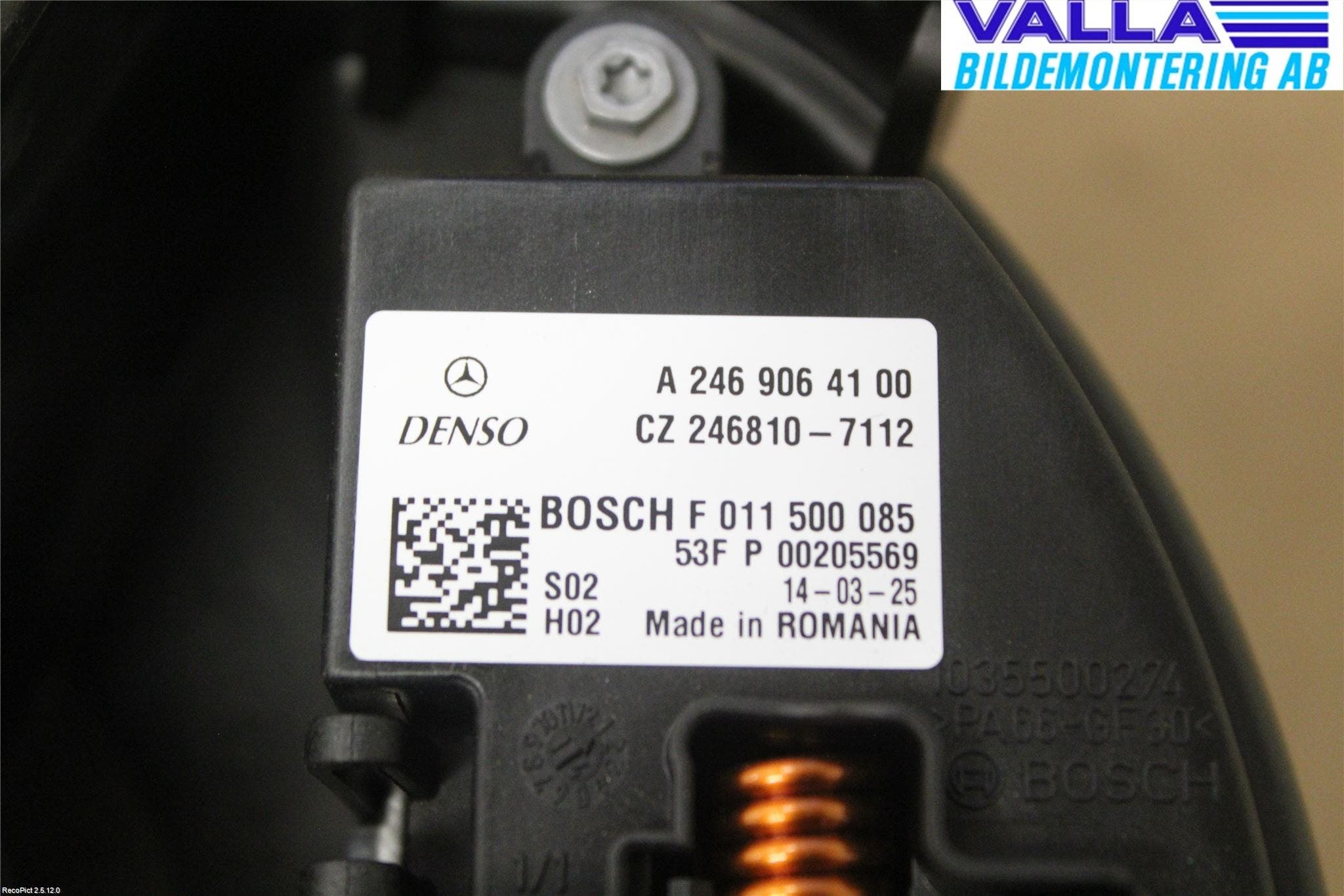 Mercedes-Benz MB GLA-KLASS (X156) 13-20 Värmefläkt